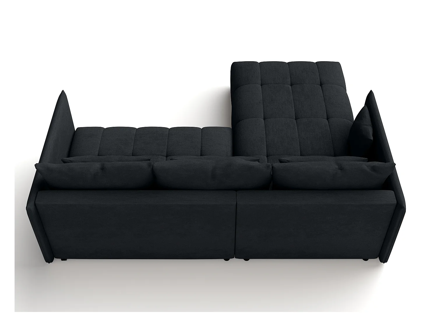 AX LIVING Gaziante Eckschlafcouch mit Bettkasten 245 cm anthrazit