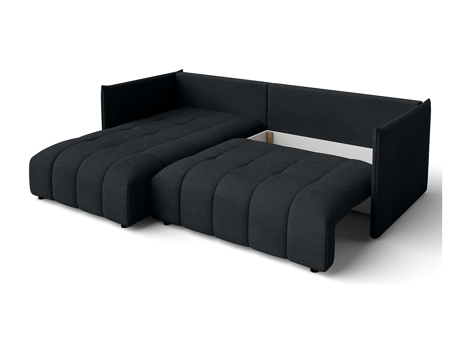 AX LIVING Canapé d’angle convertible Gaziante – 245 cm anthracite