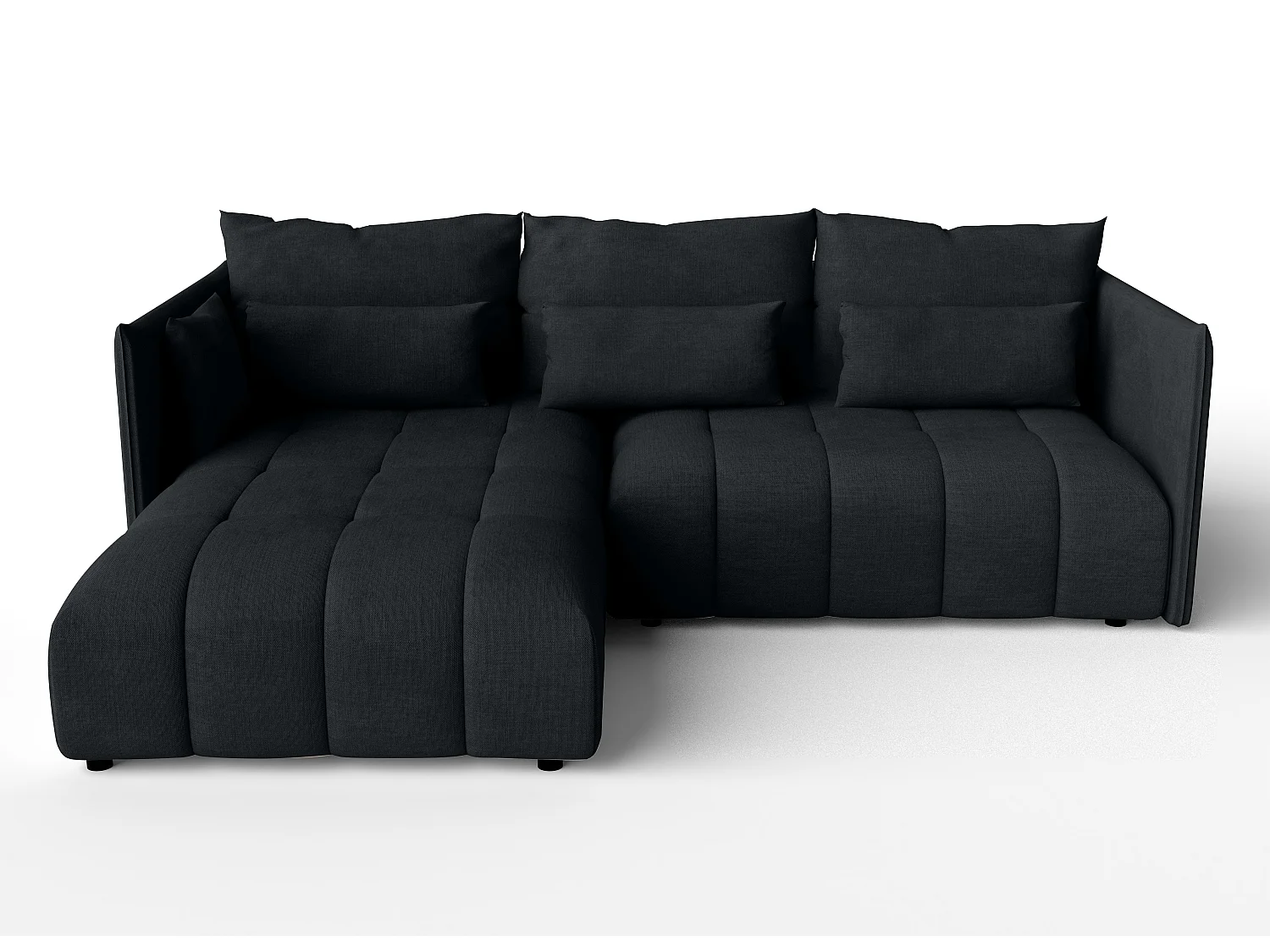 AX LIVING Canapé d’angle convertible Gaziante – 245 cm anthracite