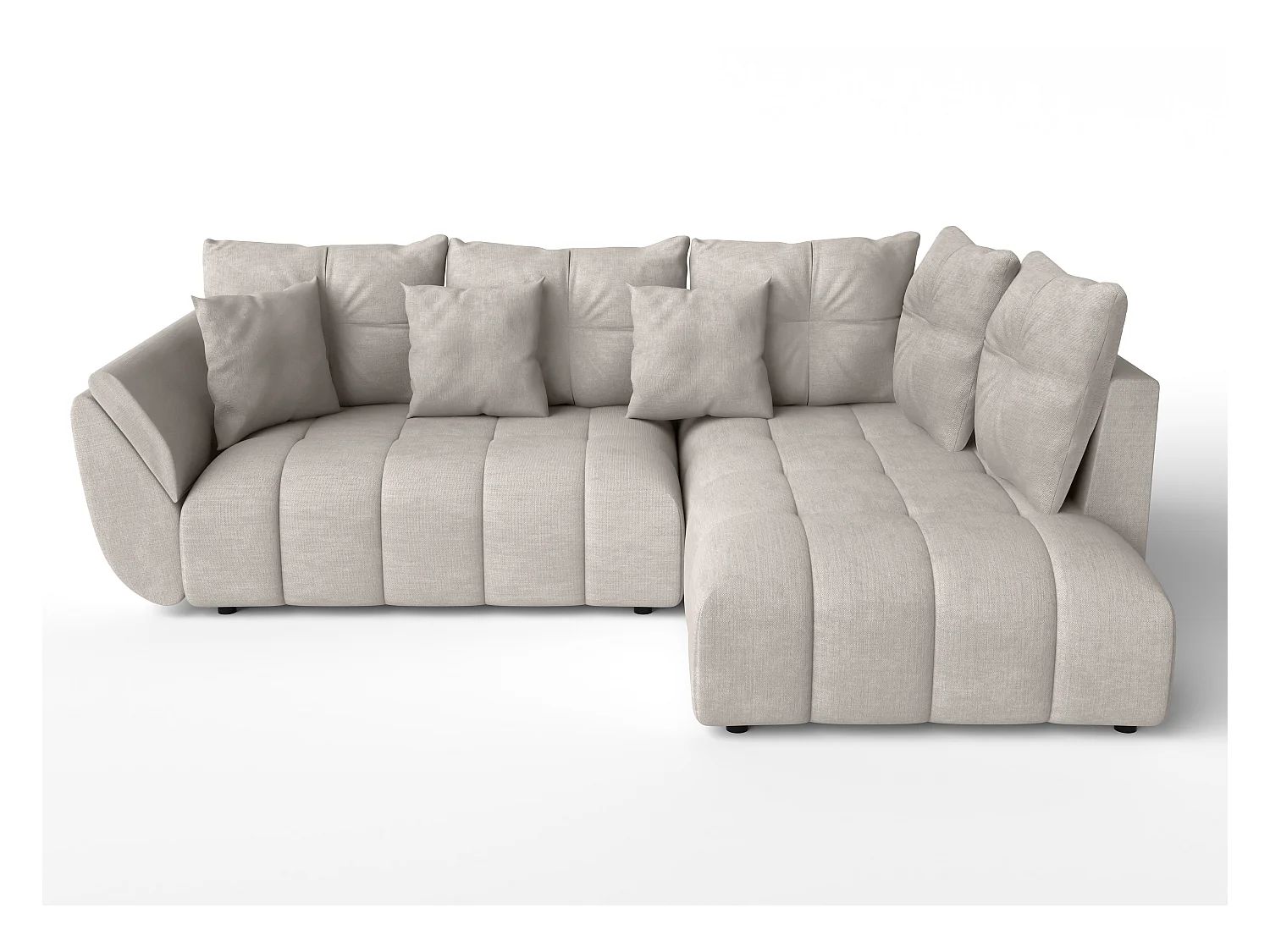 AX LIVING Canapé d angle convertible Kayseri canapé beige 266 cm