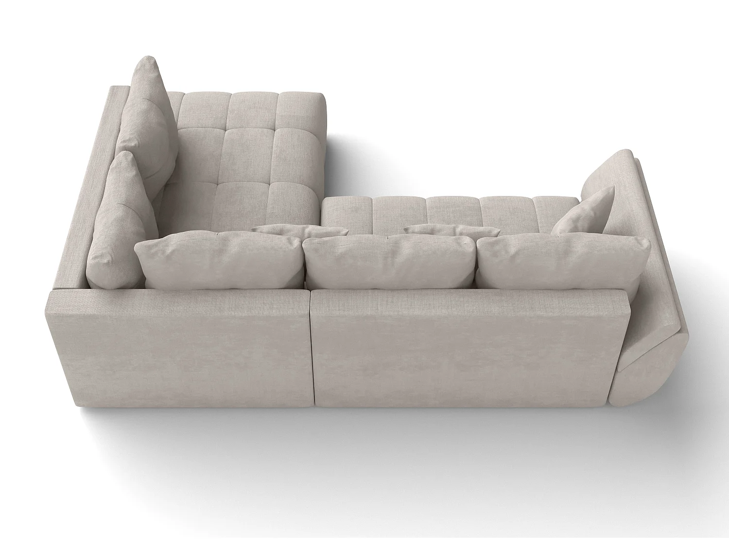 AX LIVING Canapé d angle convertible Kayseri canapé beige 266 cm