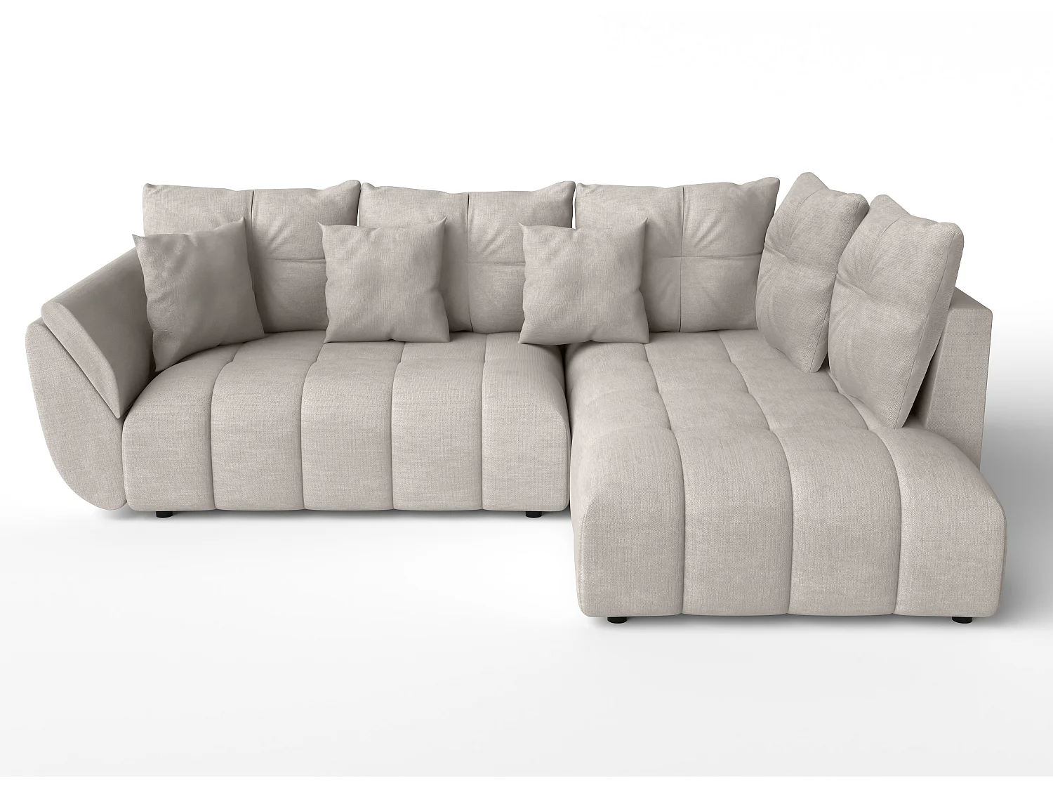 AX LIVING Canapé d angle convertible Kayseri canapé beige 268 cm