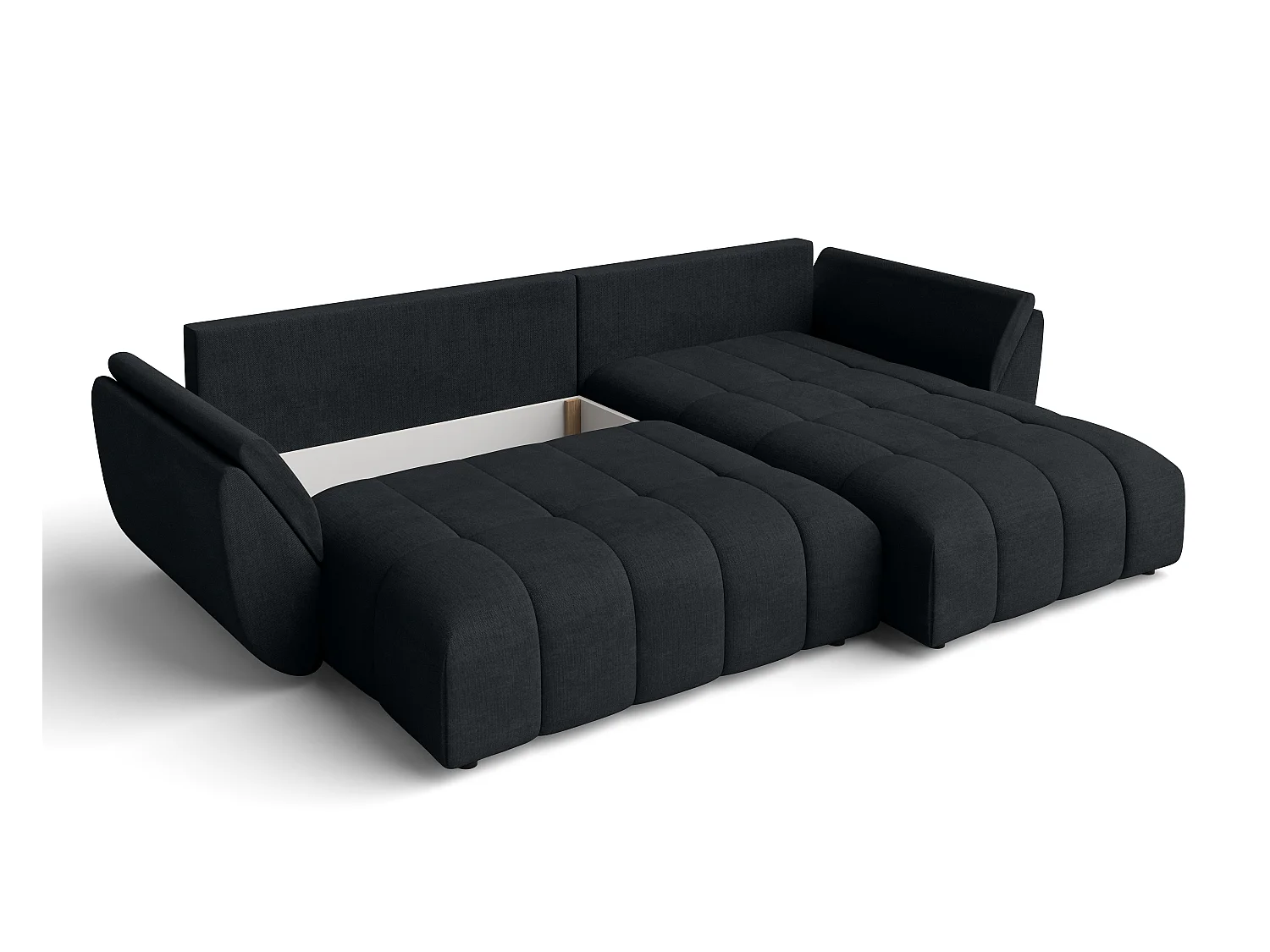 AX LIVING Antalya Eckschlafcouch mit Bettkasten 280 cm anthrazit