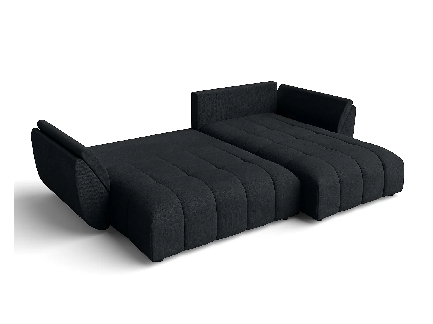 AX LIVING Antalya Eckschlafcouch mit Bettkasten 280 cm anthrazit