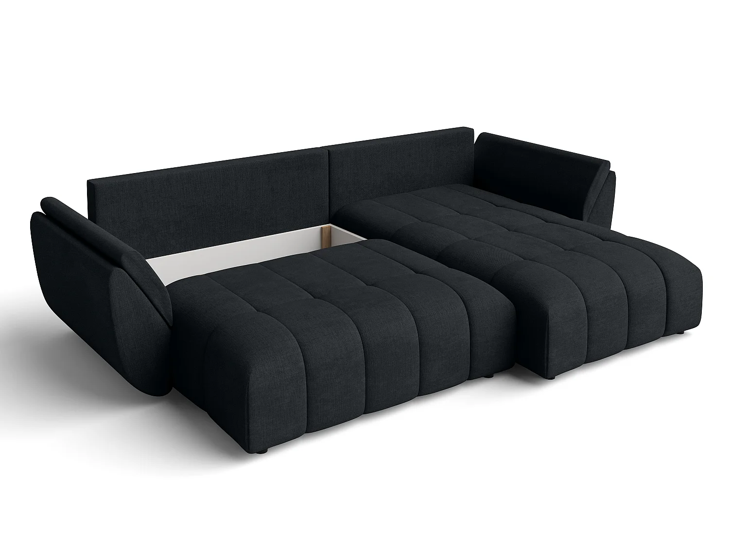 AX LIVING Hoekbank L vorm Antalya 280 cm in Antraciet met Bedfunctie