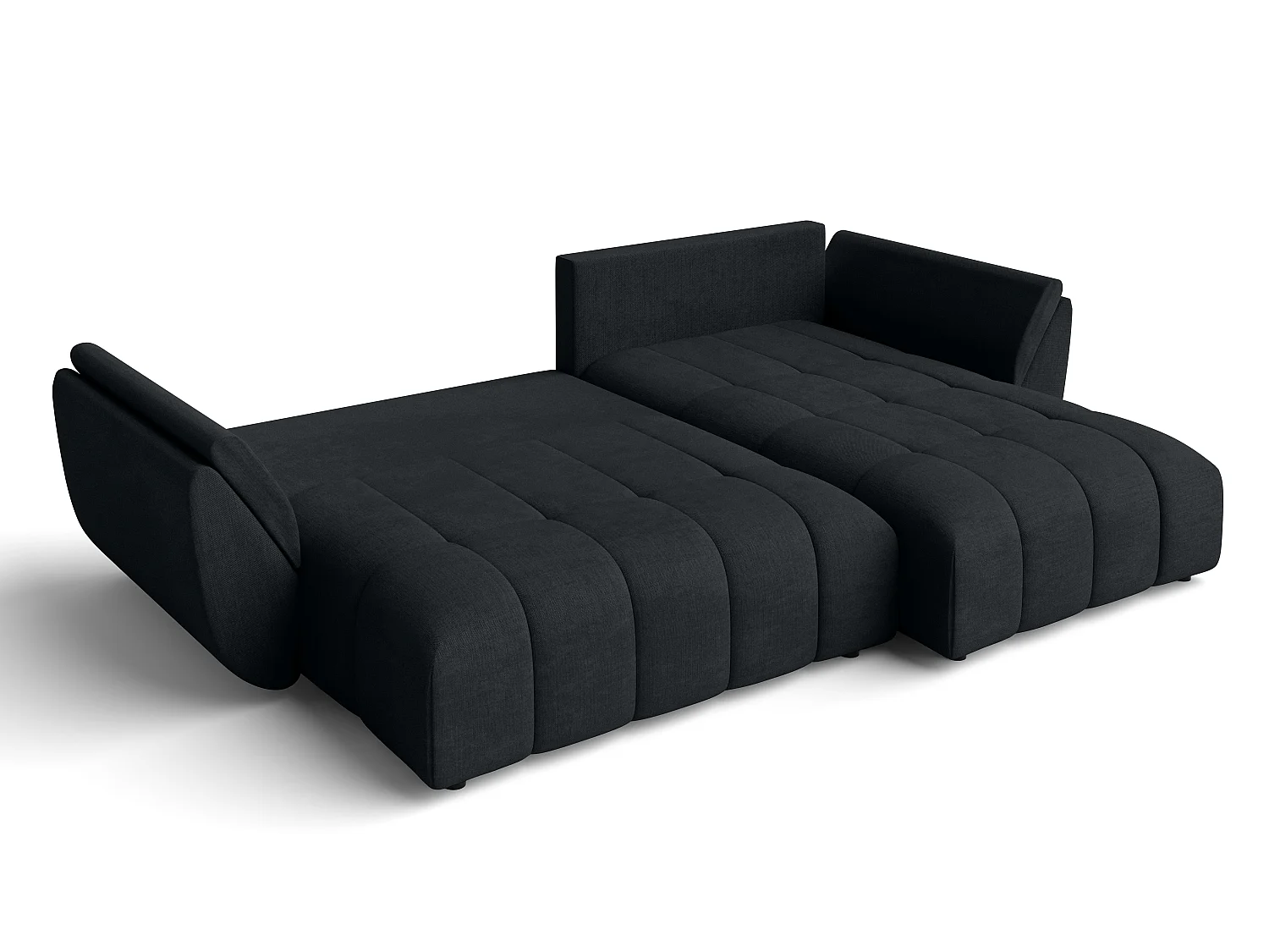 AX LIVING Hoekbank L vorm Antalya 280 cm in Antraciet met Bedfunctie