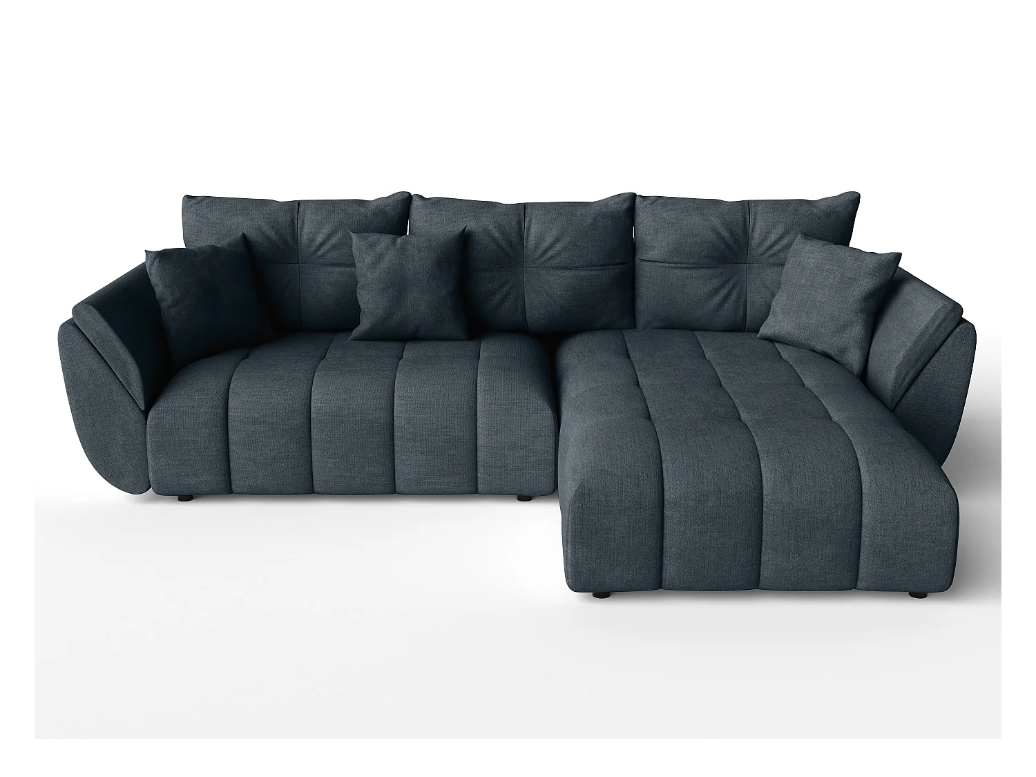 AX LIVING Antalya Eckschlafcouch mit Bettkasten 280 cm graphit