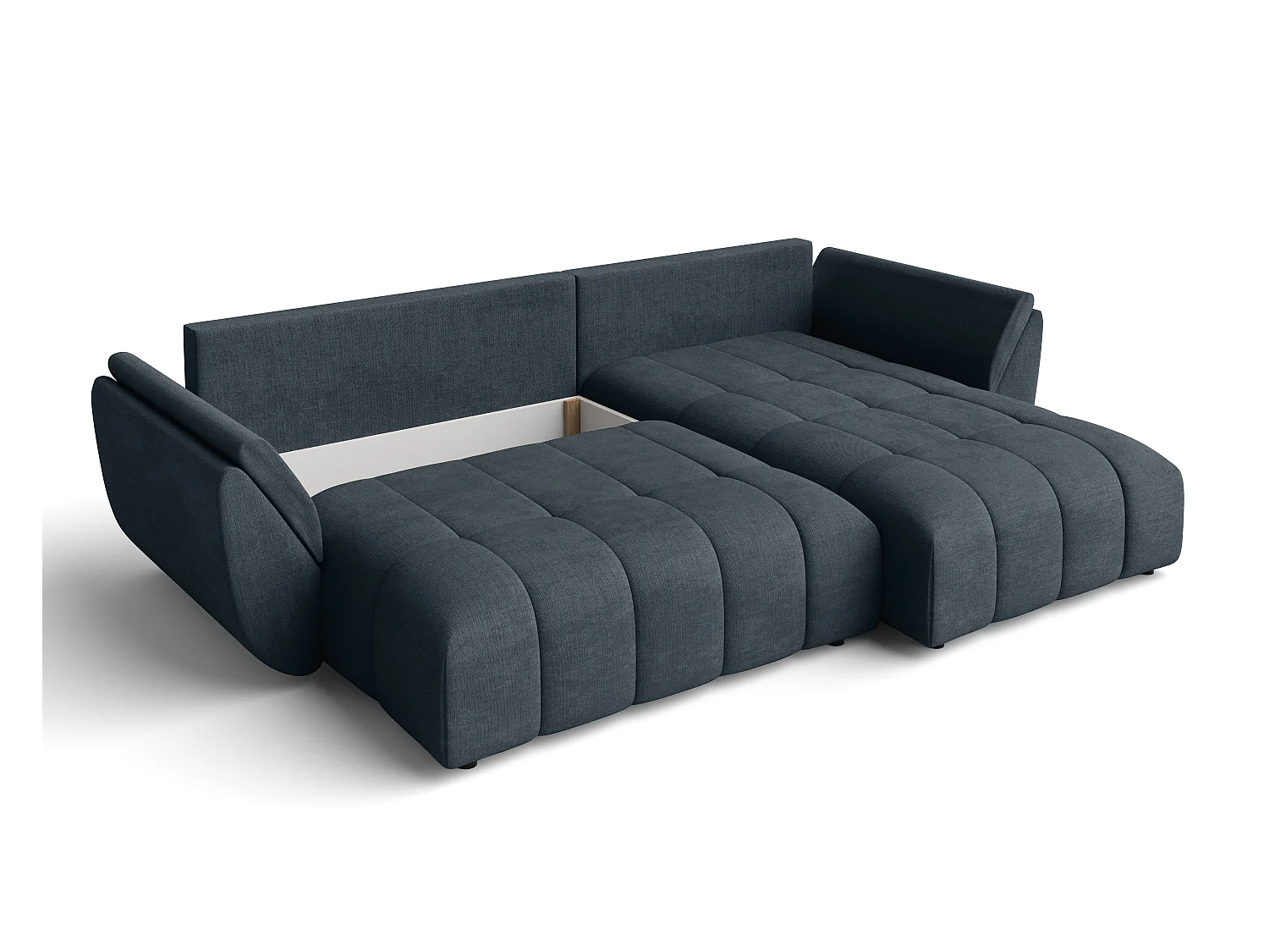 AX LIVING Antalya Eckschlafcouch mit Bettkasten 280 cm graphit