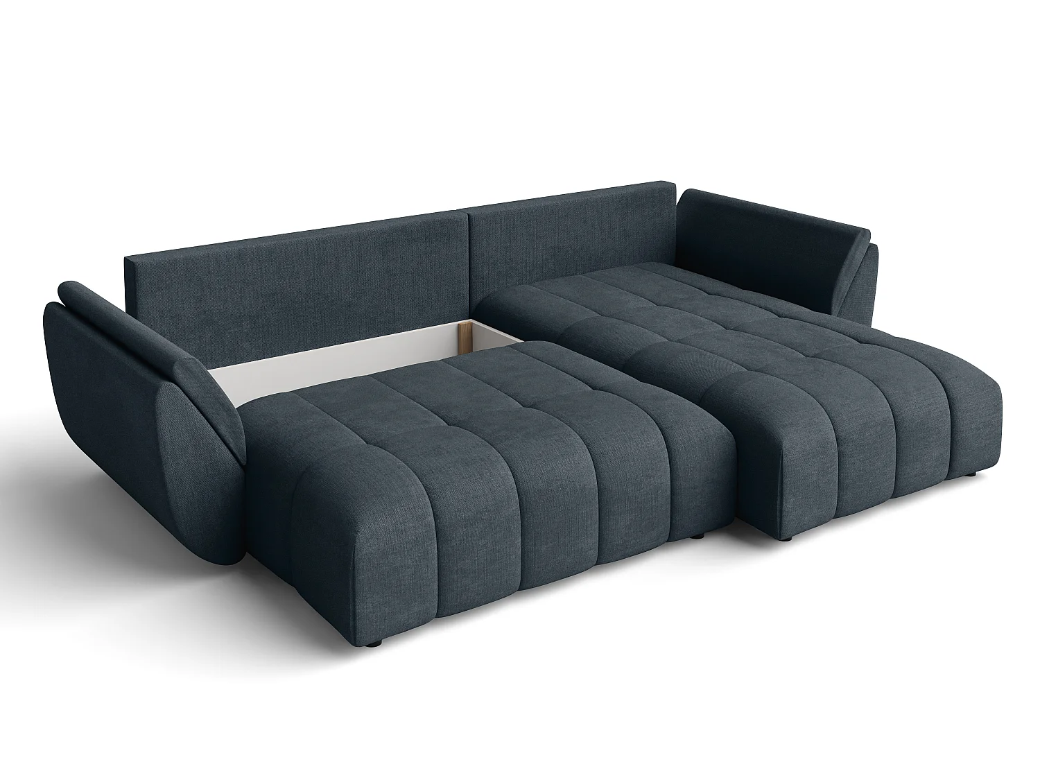 AX LIVING Antalya Eckschlafcouch mit Bettkasten 280 cm graphit