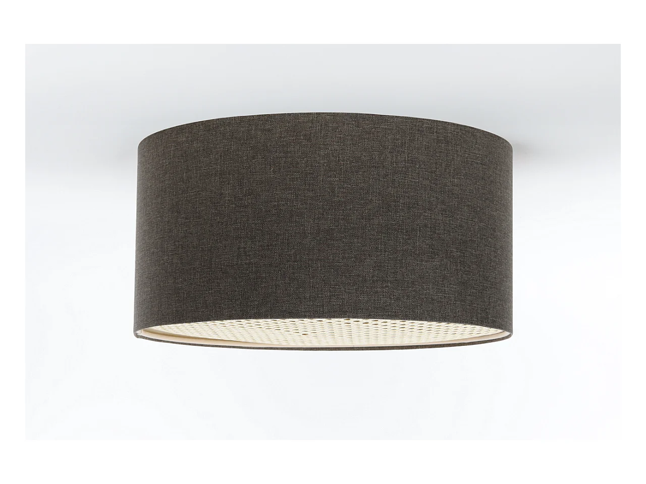 Plafon sufitowy ERUTAN RATTAN 50 szary