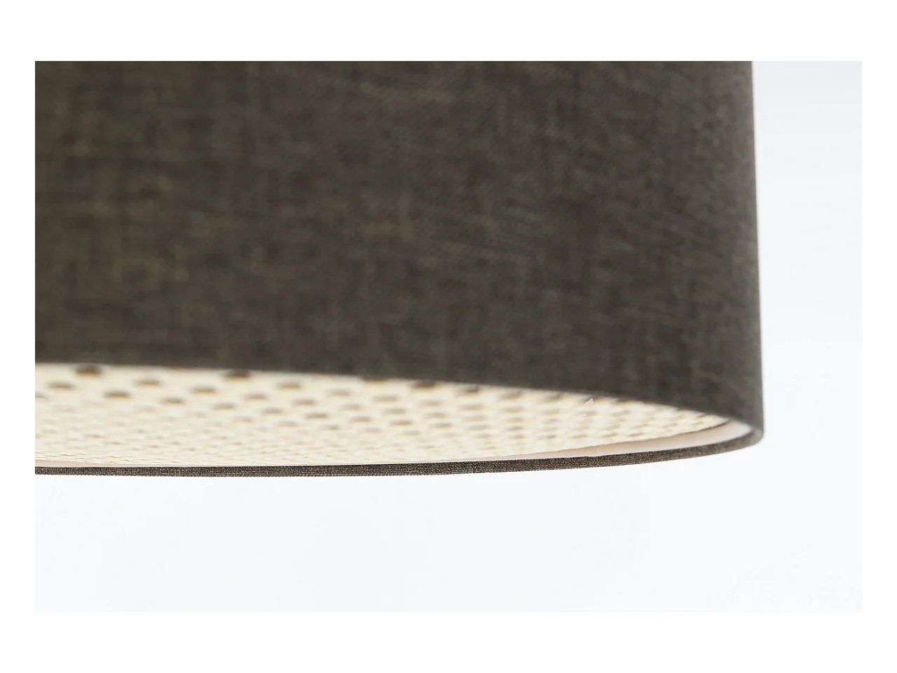 Plafon sufitowy ERUTAN RATTAN 50 szary