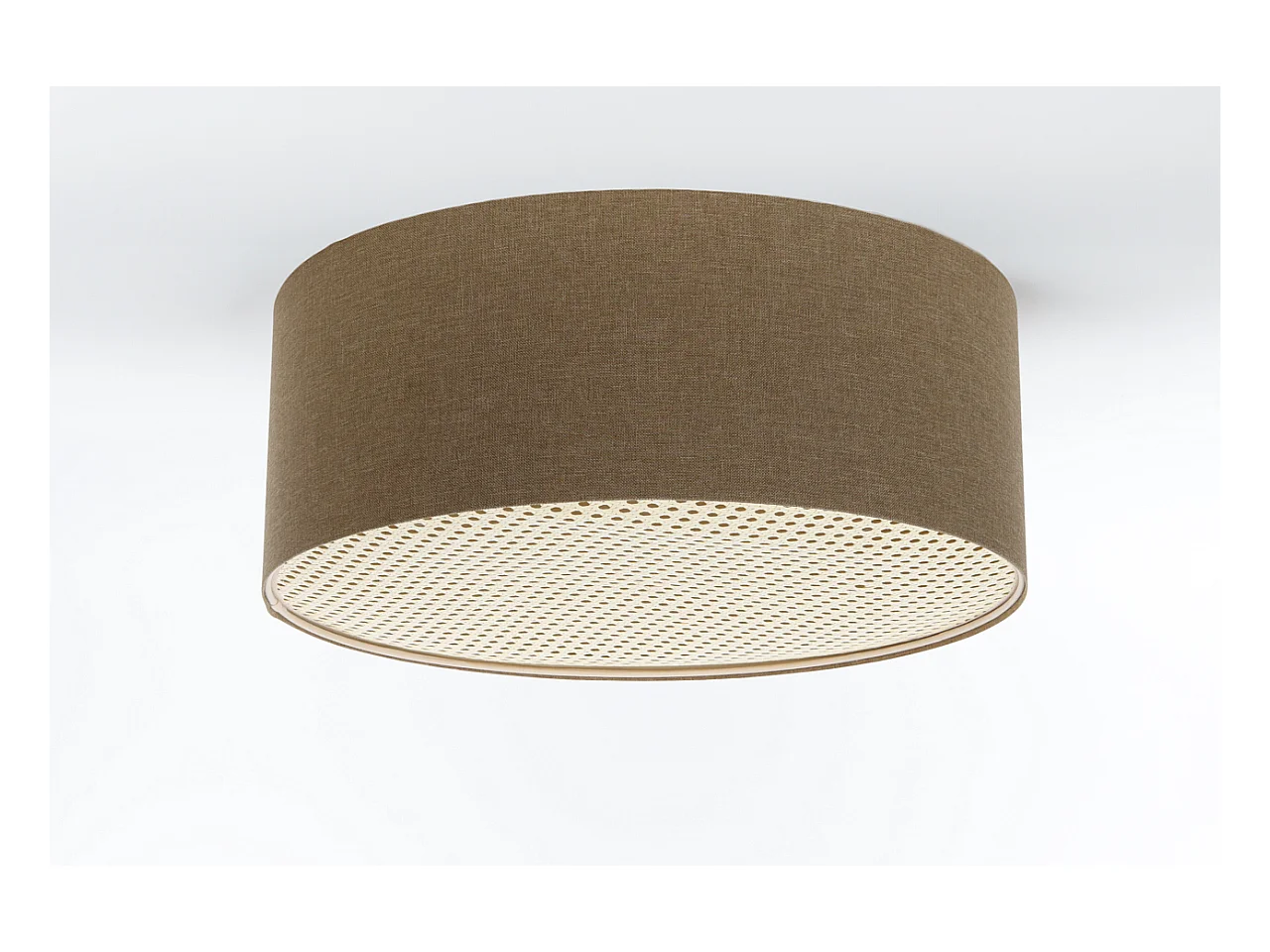 Plafon sufitowy ERUTAN RATTAN 70 brązowy