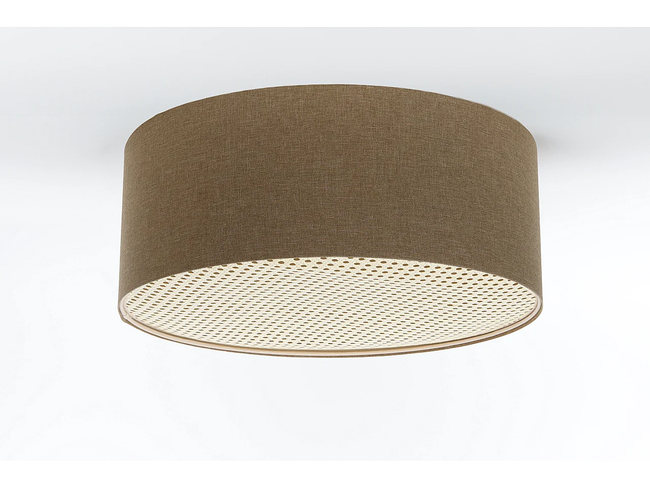 Plafon sufitowy ERUTAN RATTAN 70 brązowy