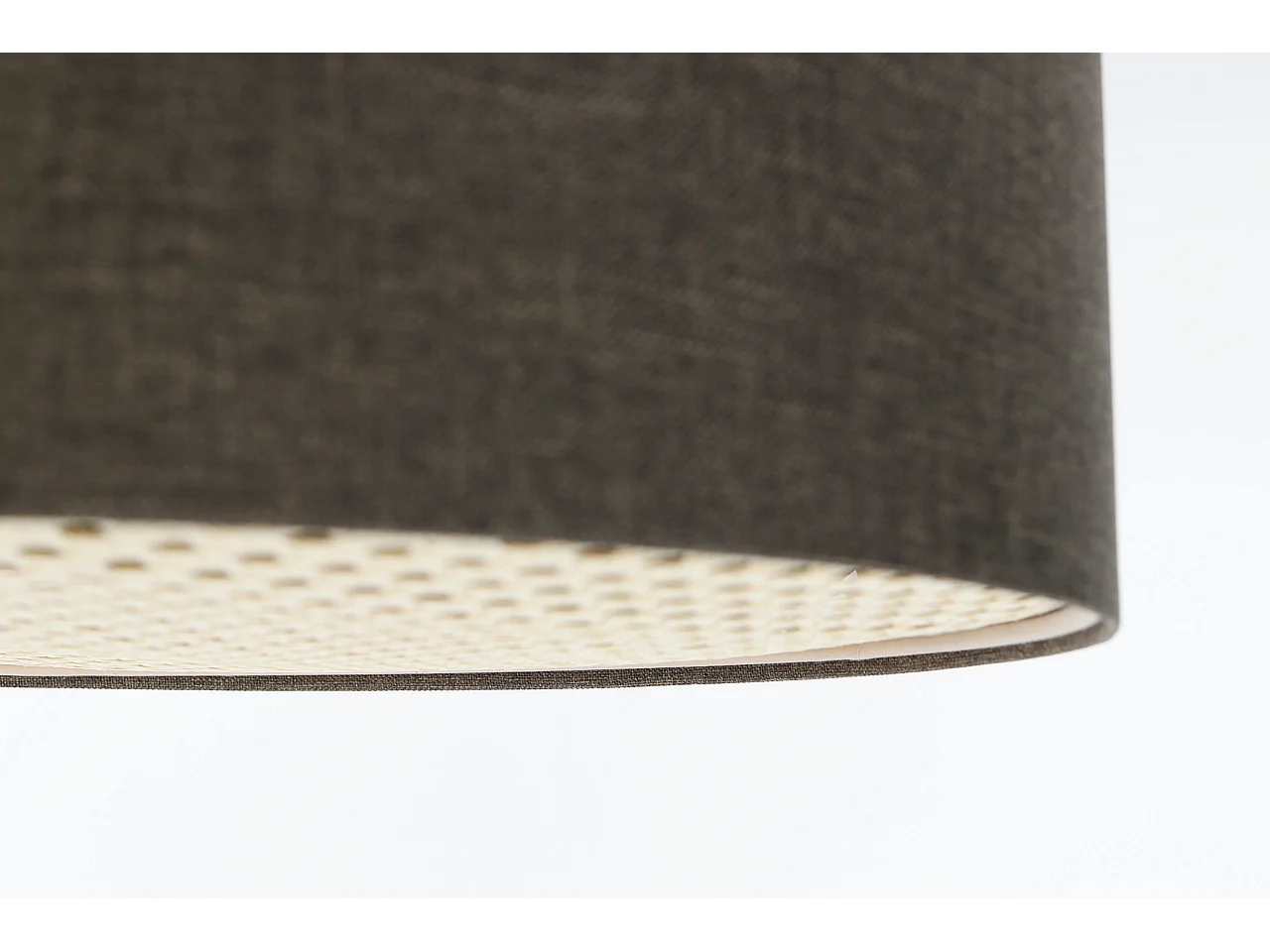 Plafon sufitowy ERUTAN RATTAN 70 szary