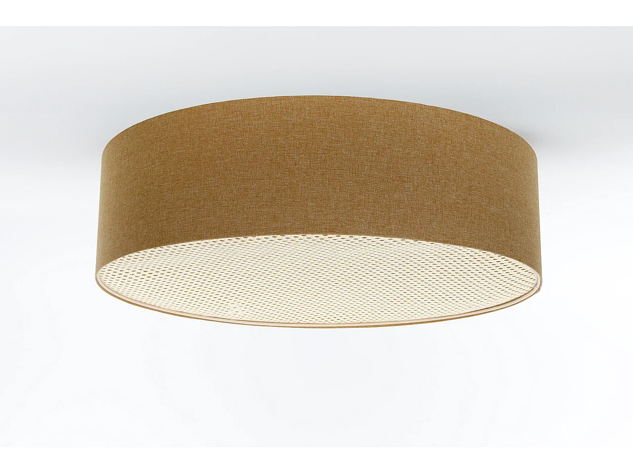 Plafon sufitowy ERUTAN RATTAN 50 żółty