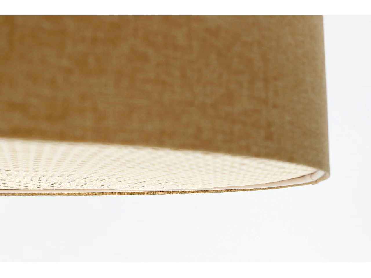 Plafon sufitowy ERUTAN RATTAN 70 żółty