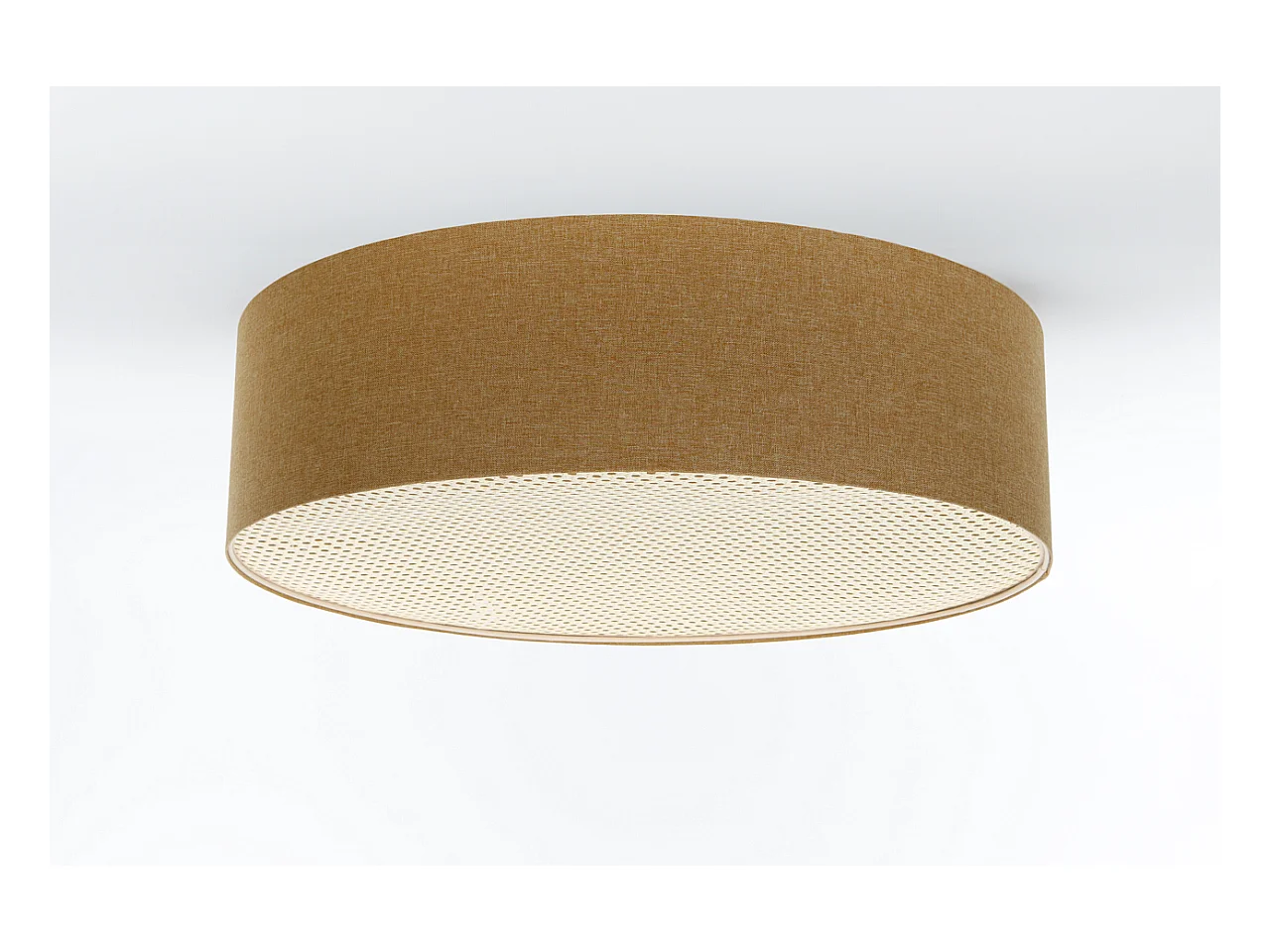 Plafon sufitowy ERUTAN RATTAN 40 żółty