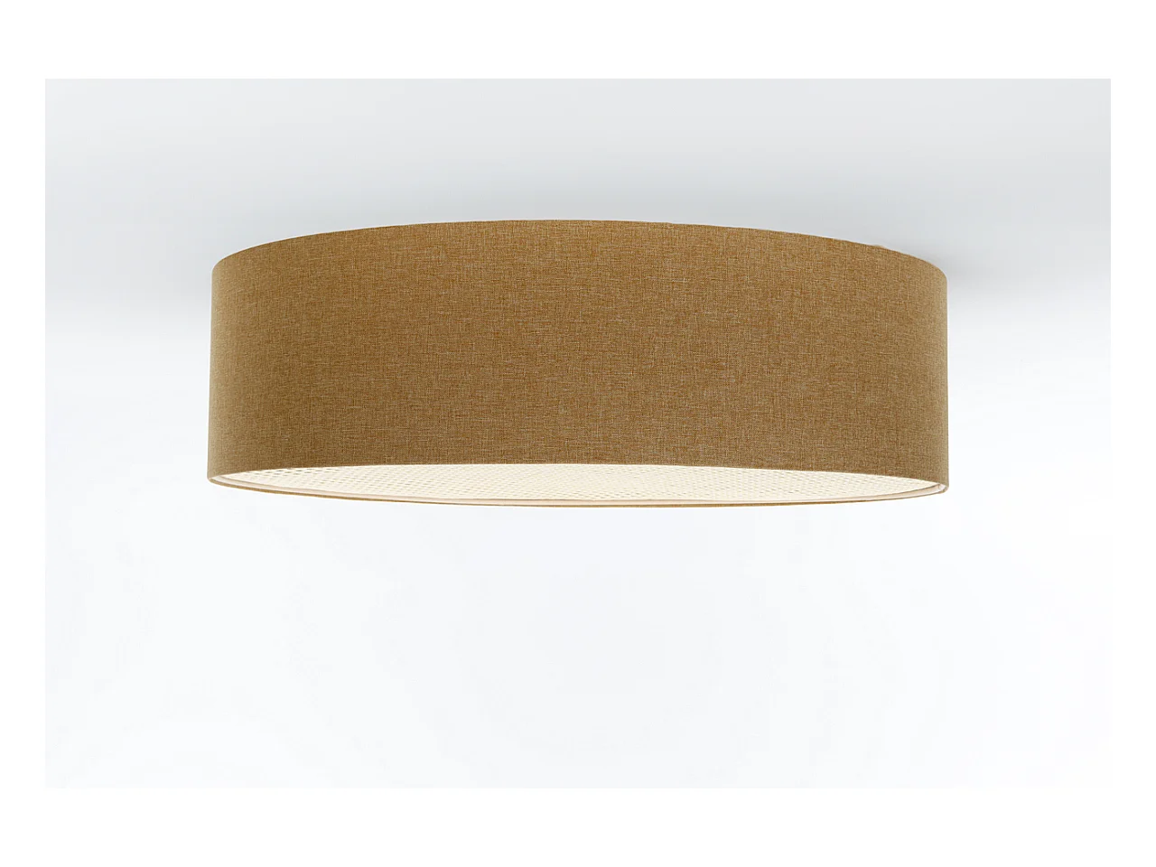 Plafon sufitowy ERUTAN RATTAN 40 żółty