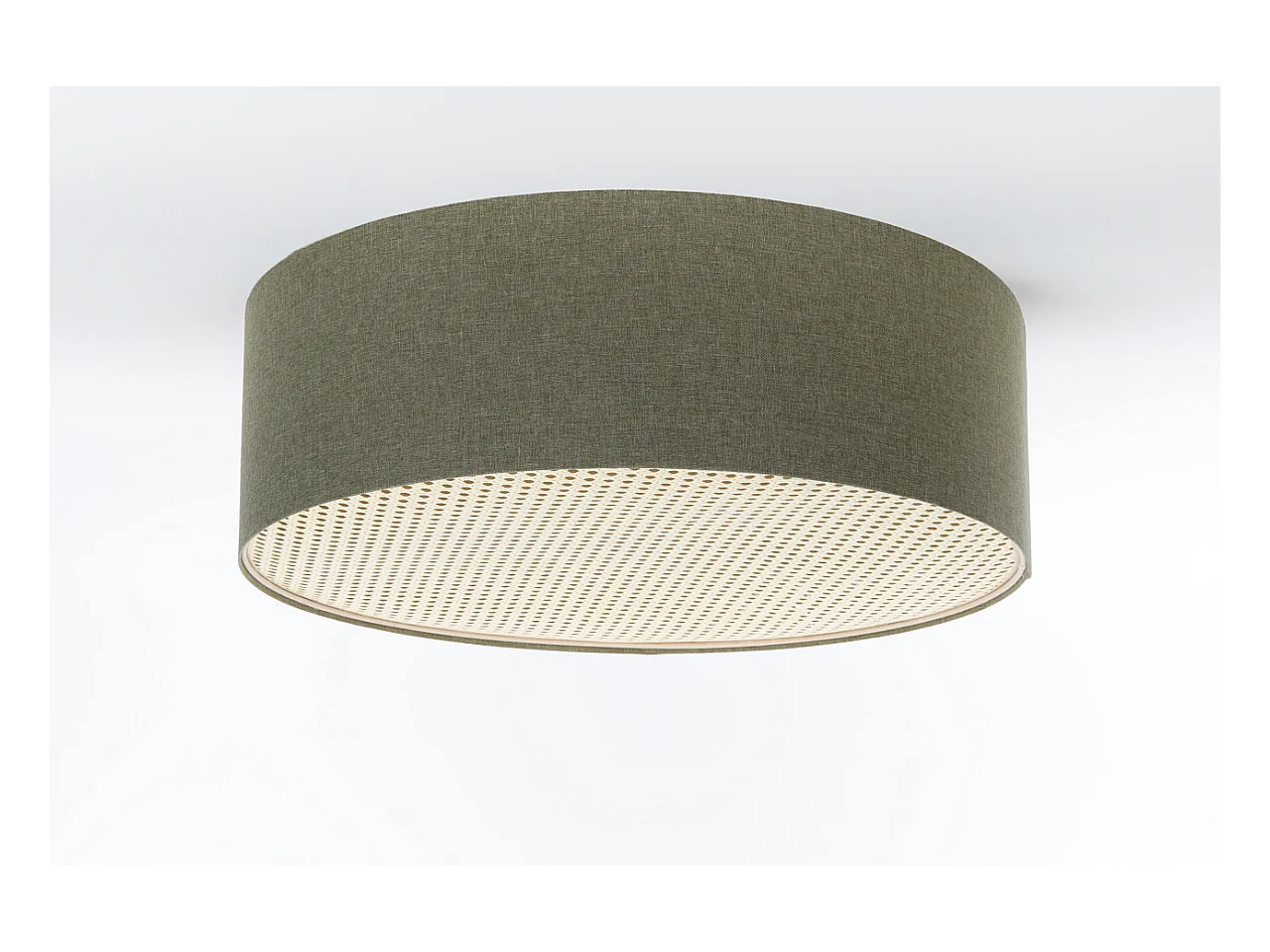 Plafon sufitowy ERUTAN RATTAN 40 zielony