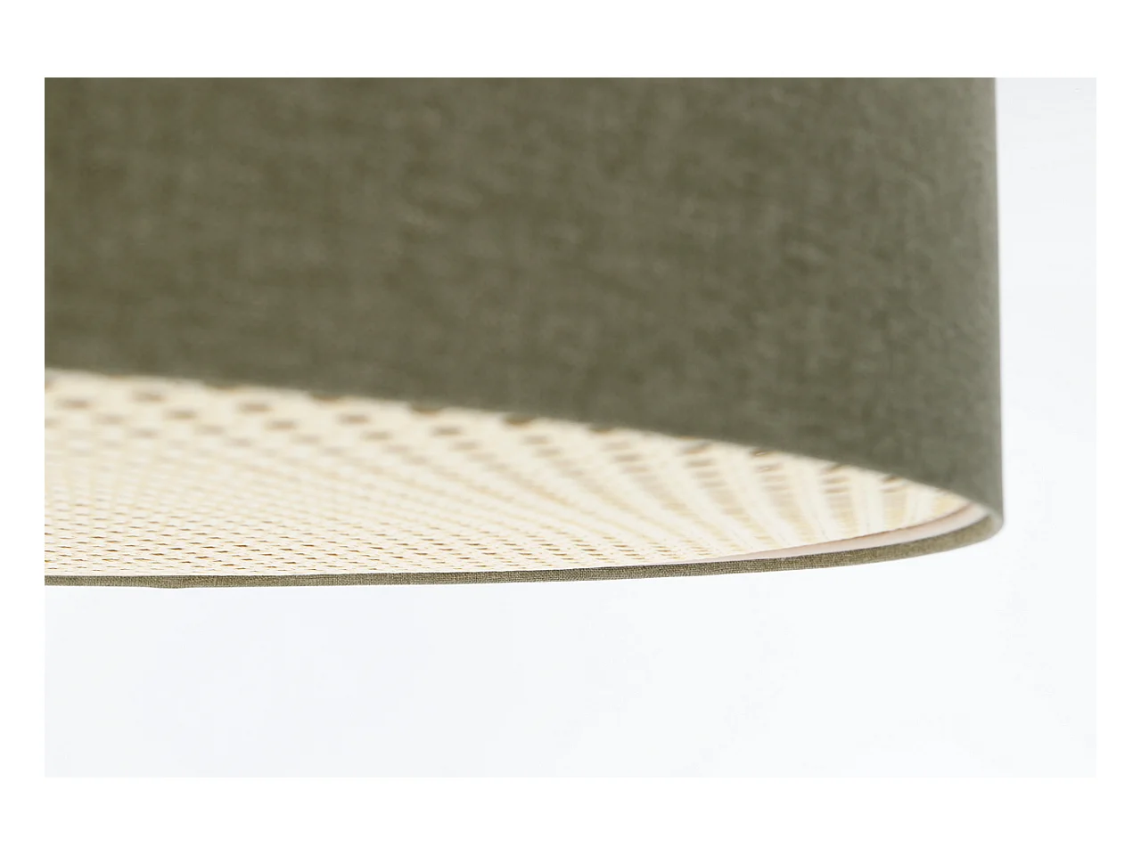 Plafon sufitowy ERUTAN RATTAN 40 zielony