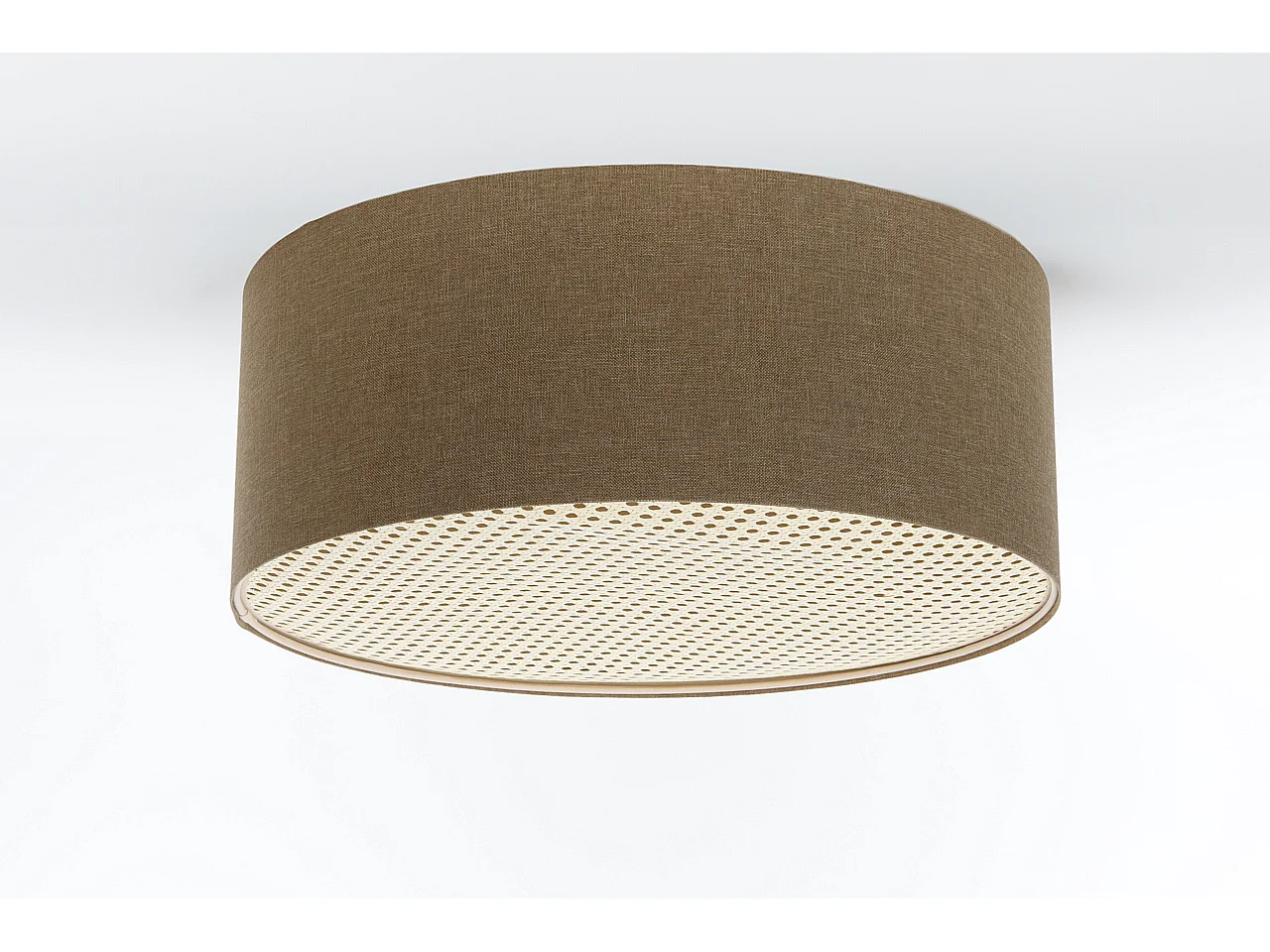 Plafon sufitowy ERUTAN RATTAN 50 brązowy