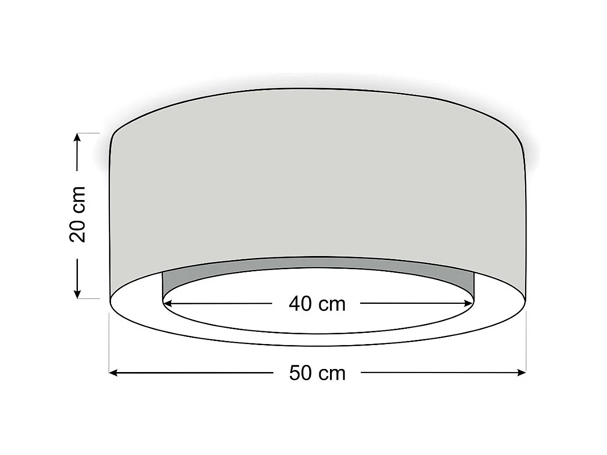 Deckenleuchte Boho Duo Ø50cm