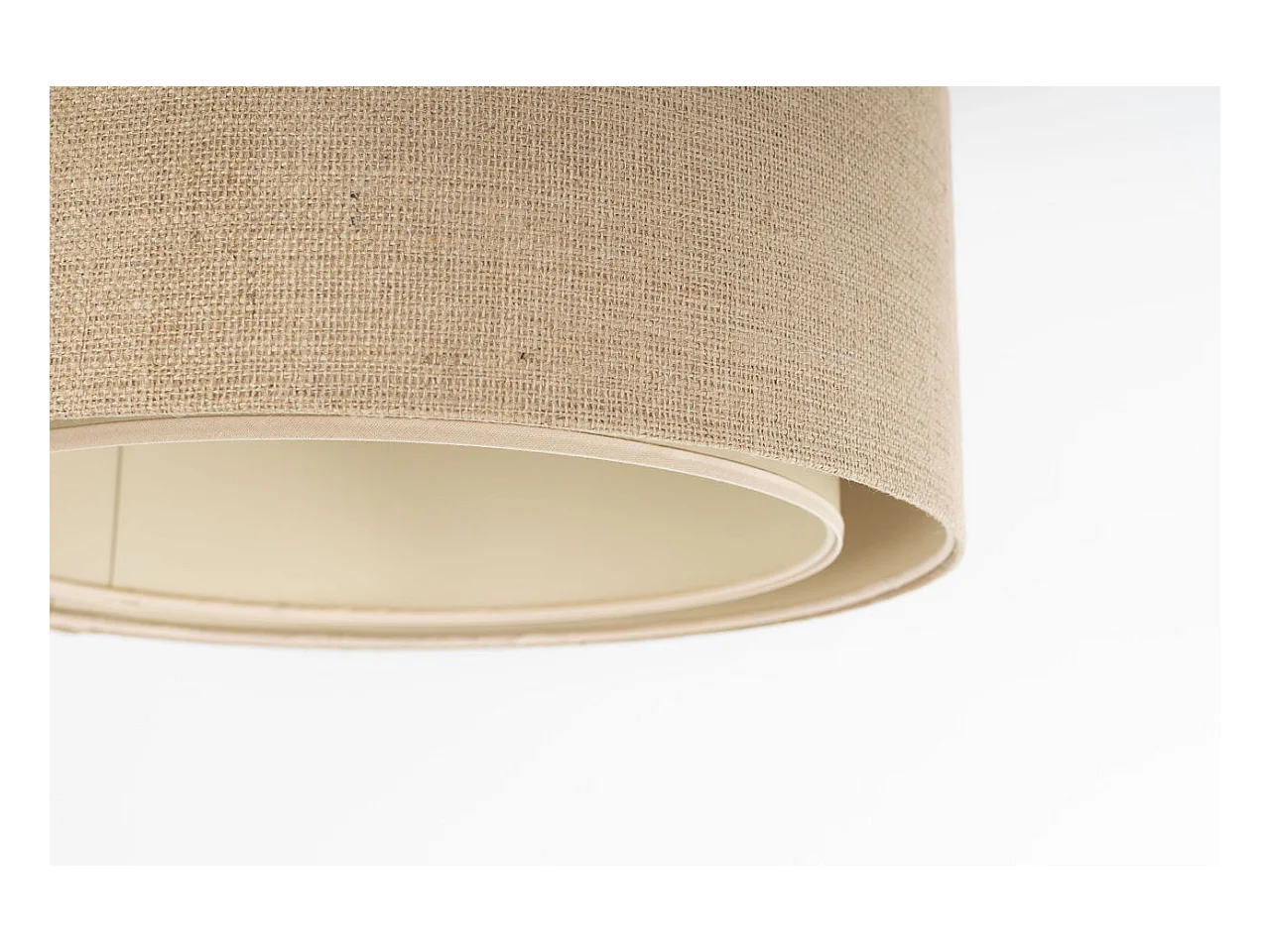 Plafonnier en jute naturelle Boho