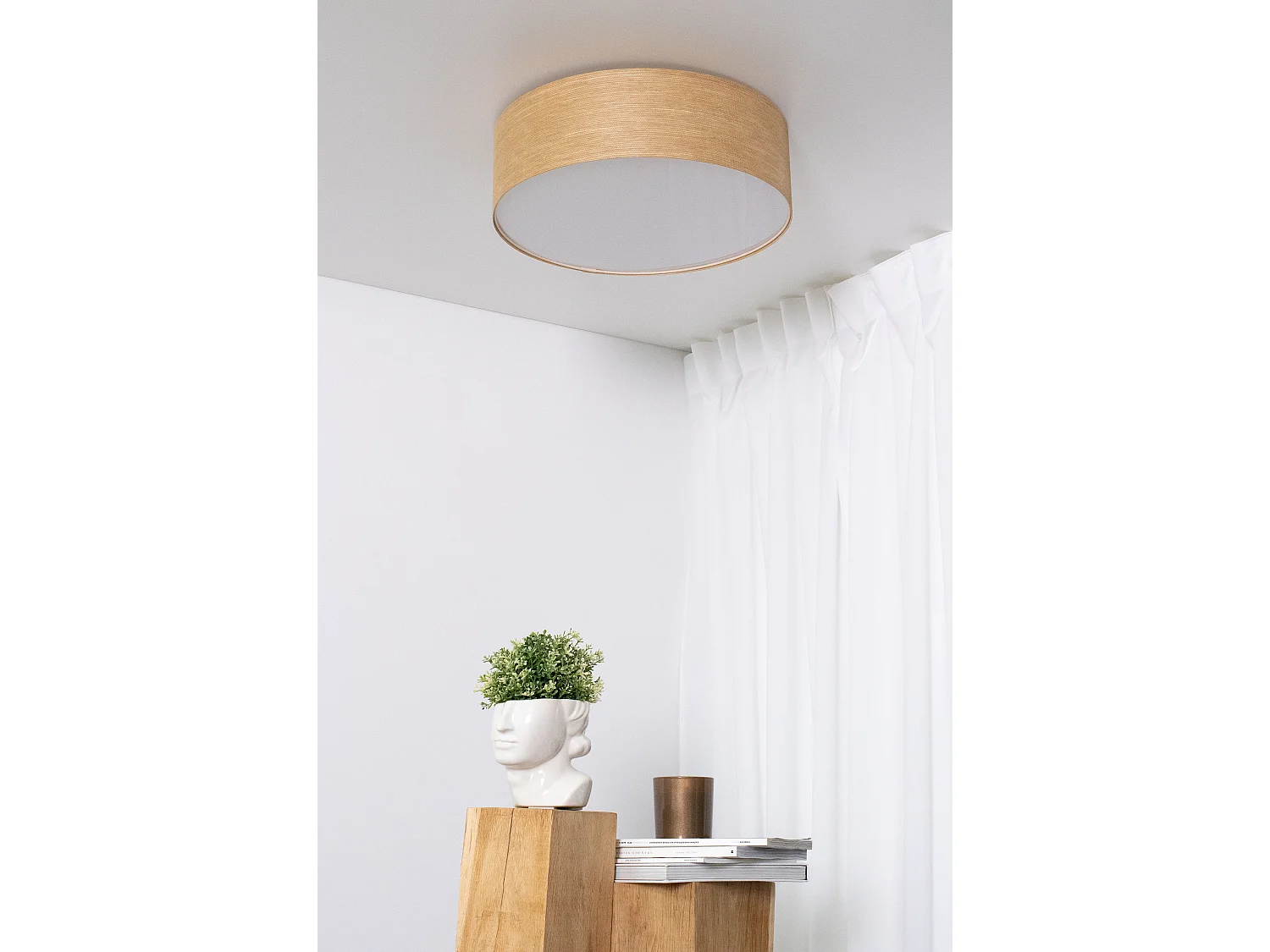 Deckenleuchte Mesh-Textil mit Diffusor