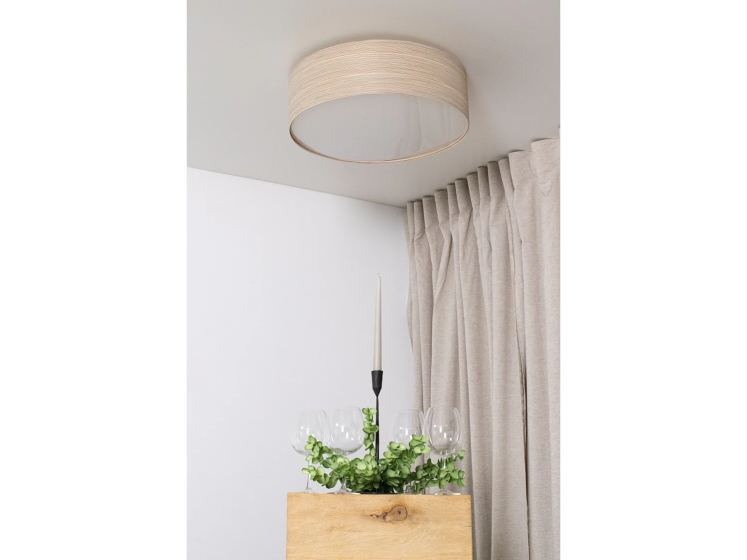 Deckenleuchte Mesh-Textil mit Diffusor