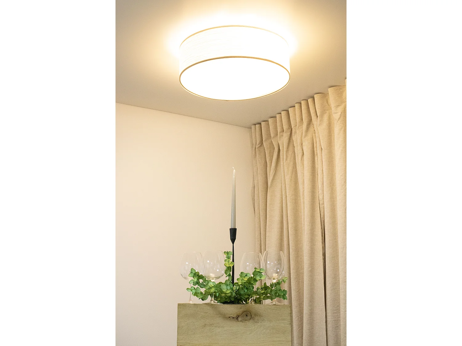 Deckenleuchte Mesh-Textil mit Diffusor