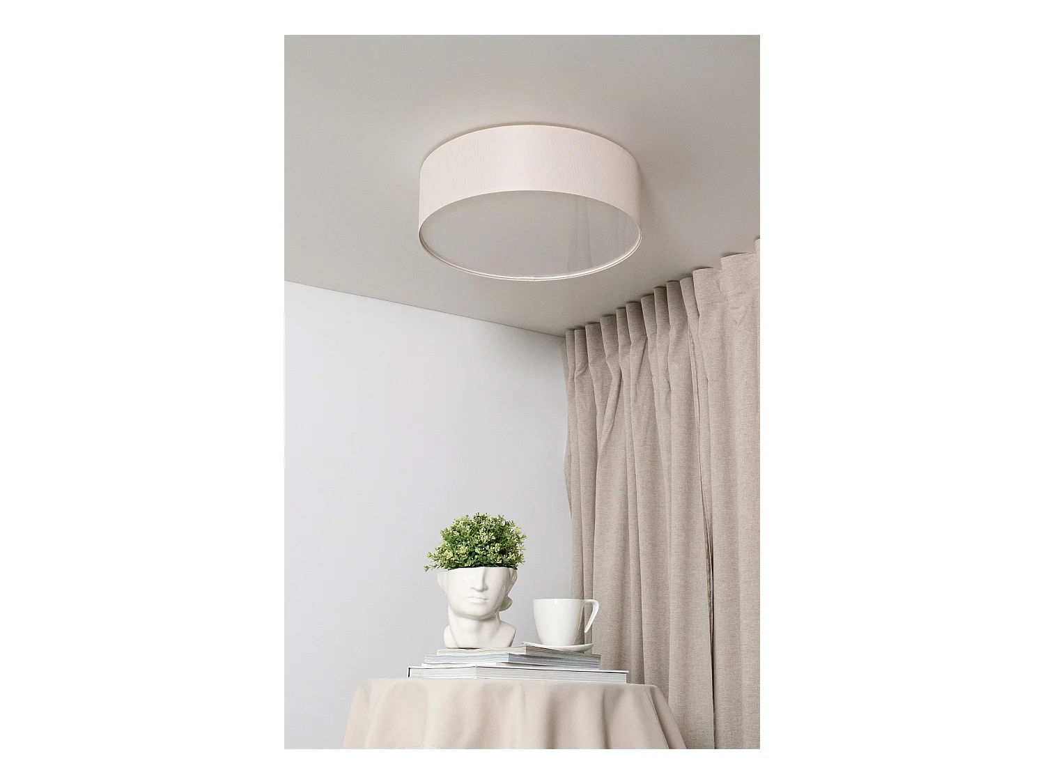 Plafonnier Mesh-Textile avec diffuseur