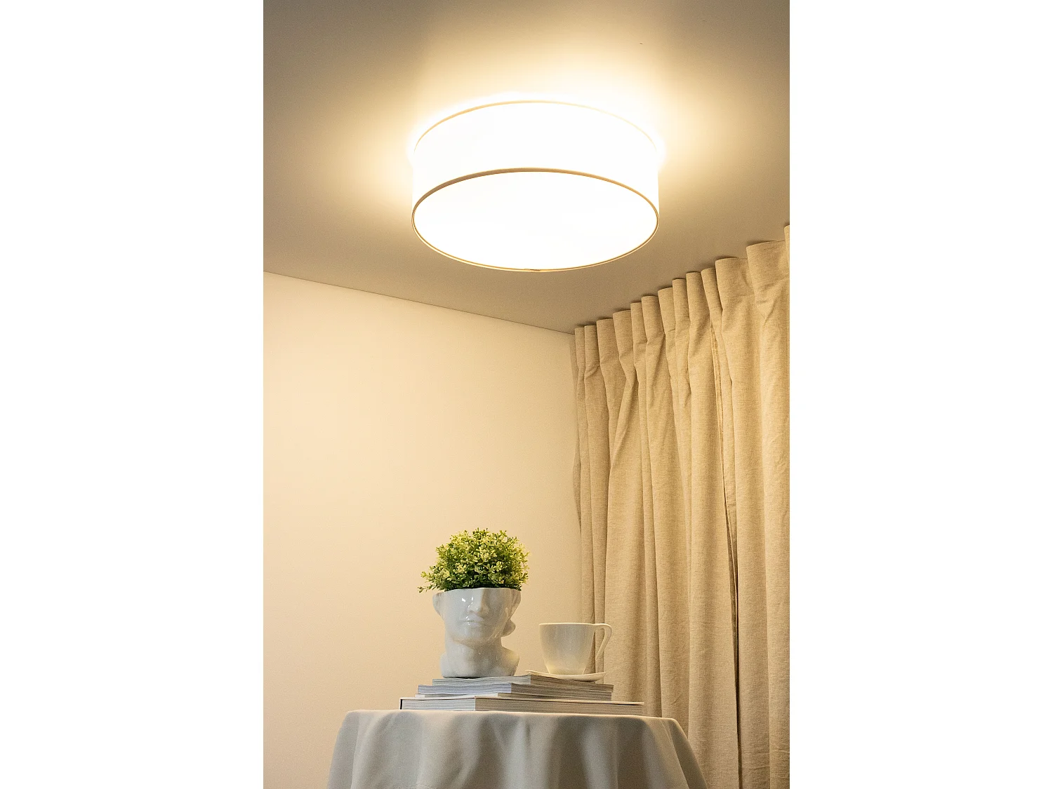 Deckenleuchte Mesh-Textil mit Diffusor