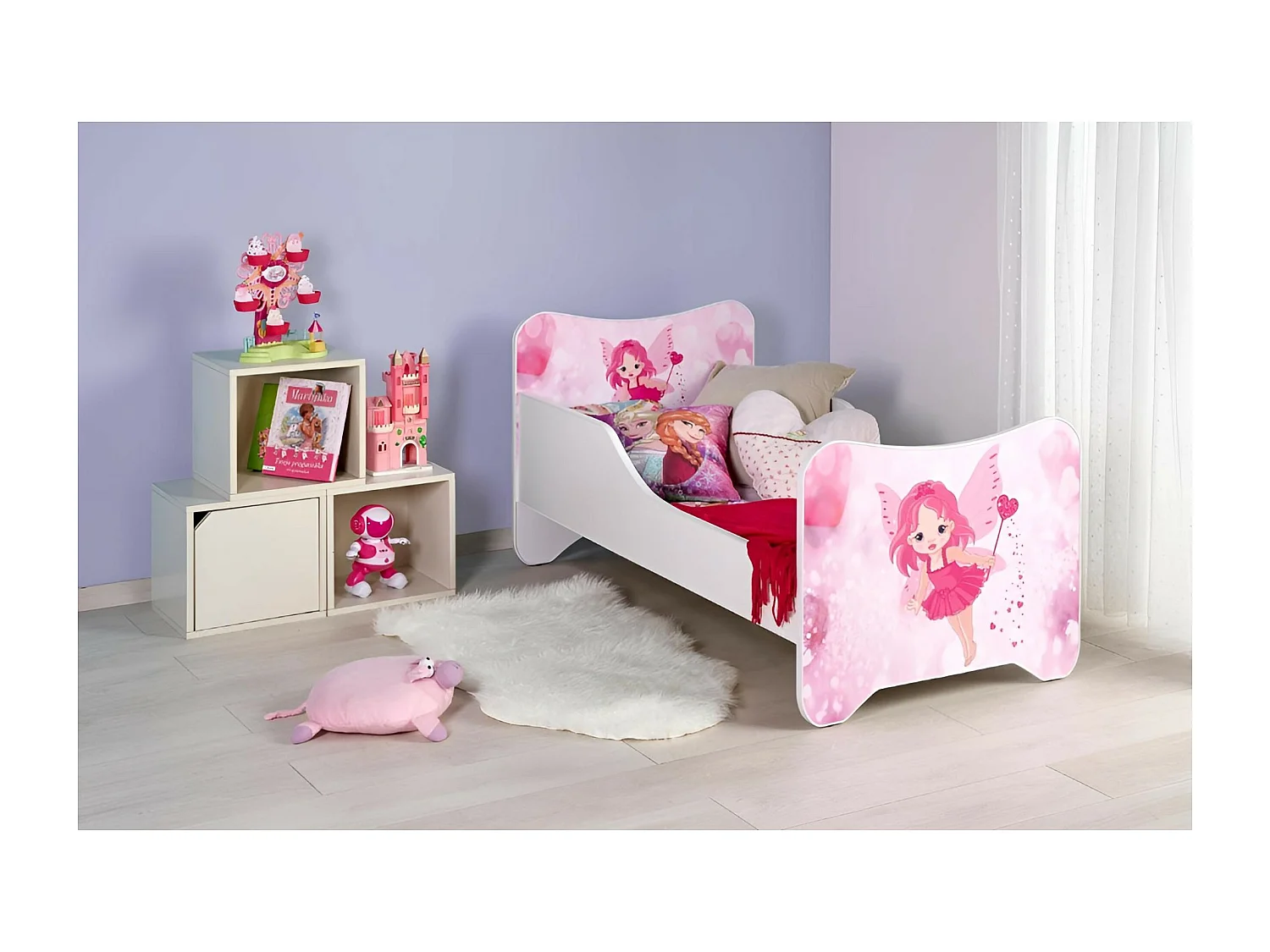 Letto  Happy Fairy (70x140)/materasso incluso/multicolore