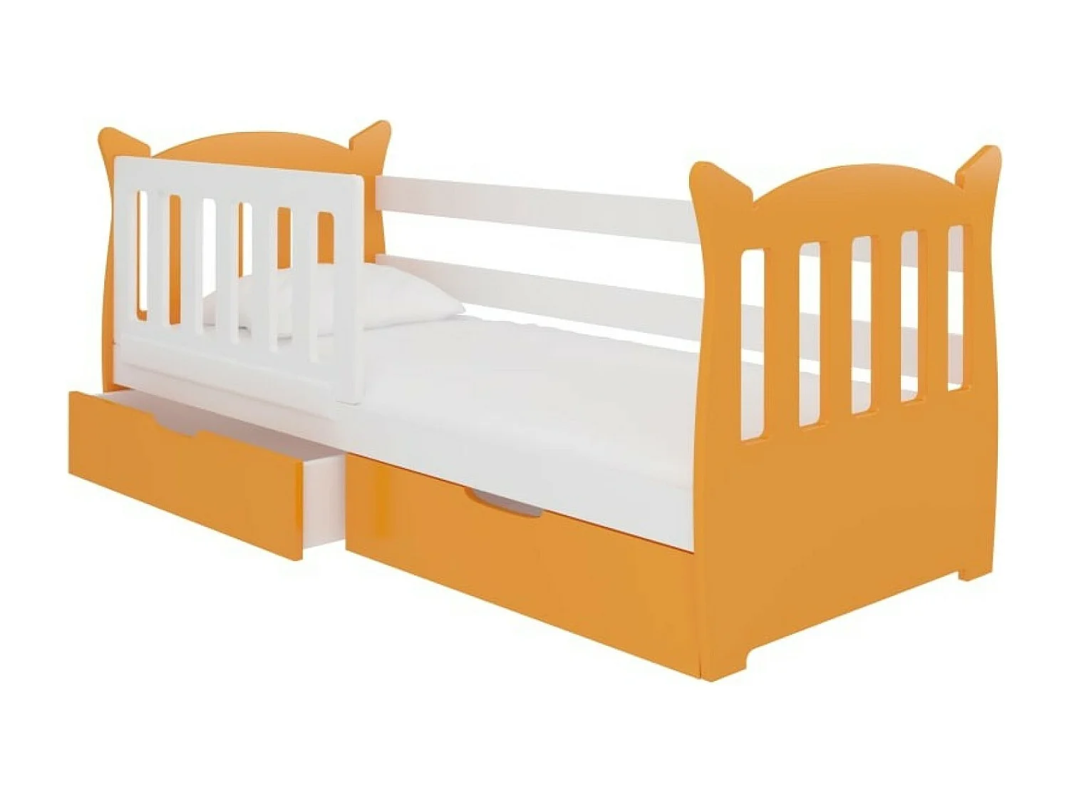 Lit Ena (90x160)/matelas inclus/orange