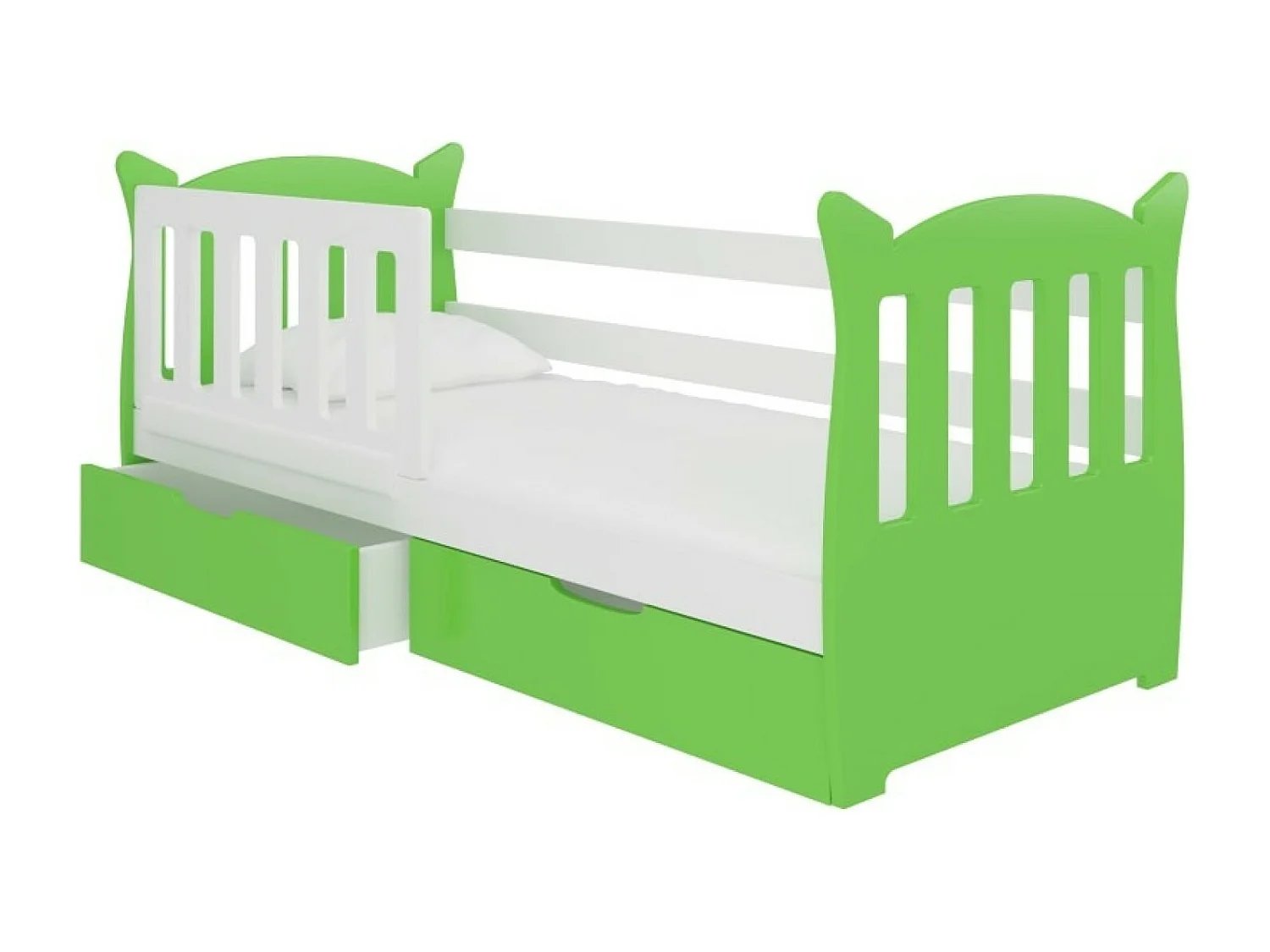 Lit Ena (90x160)/matelas inclus/verd