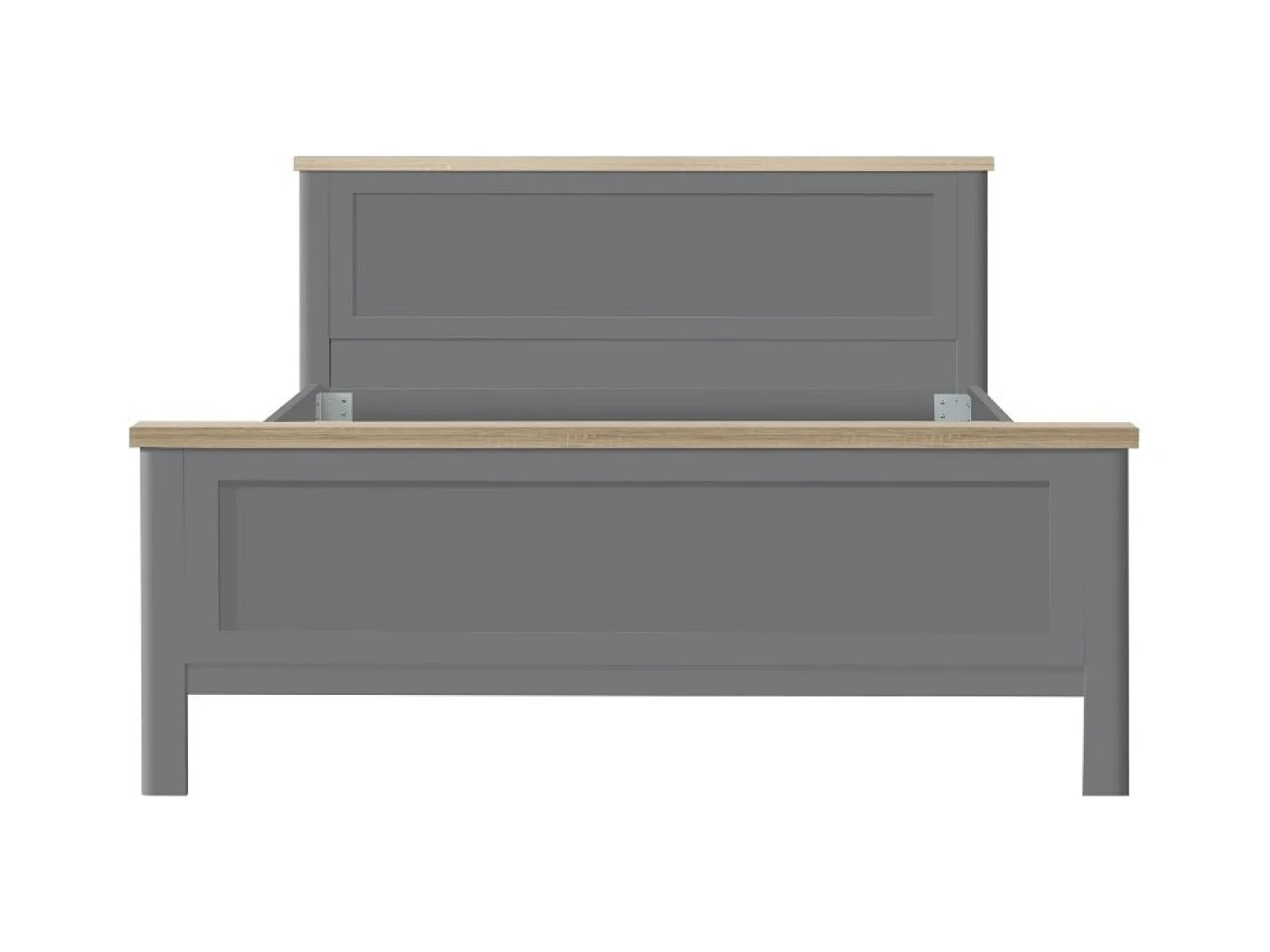 Bett Genoa Lux (140x200)/grau