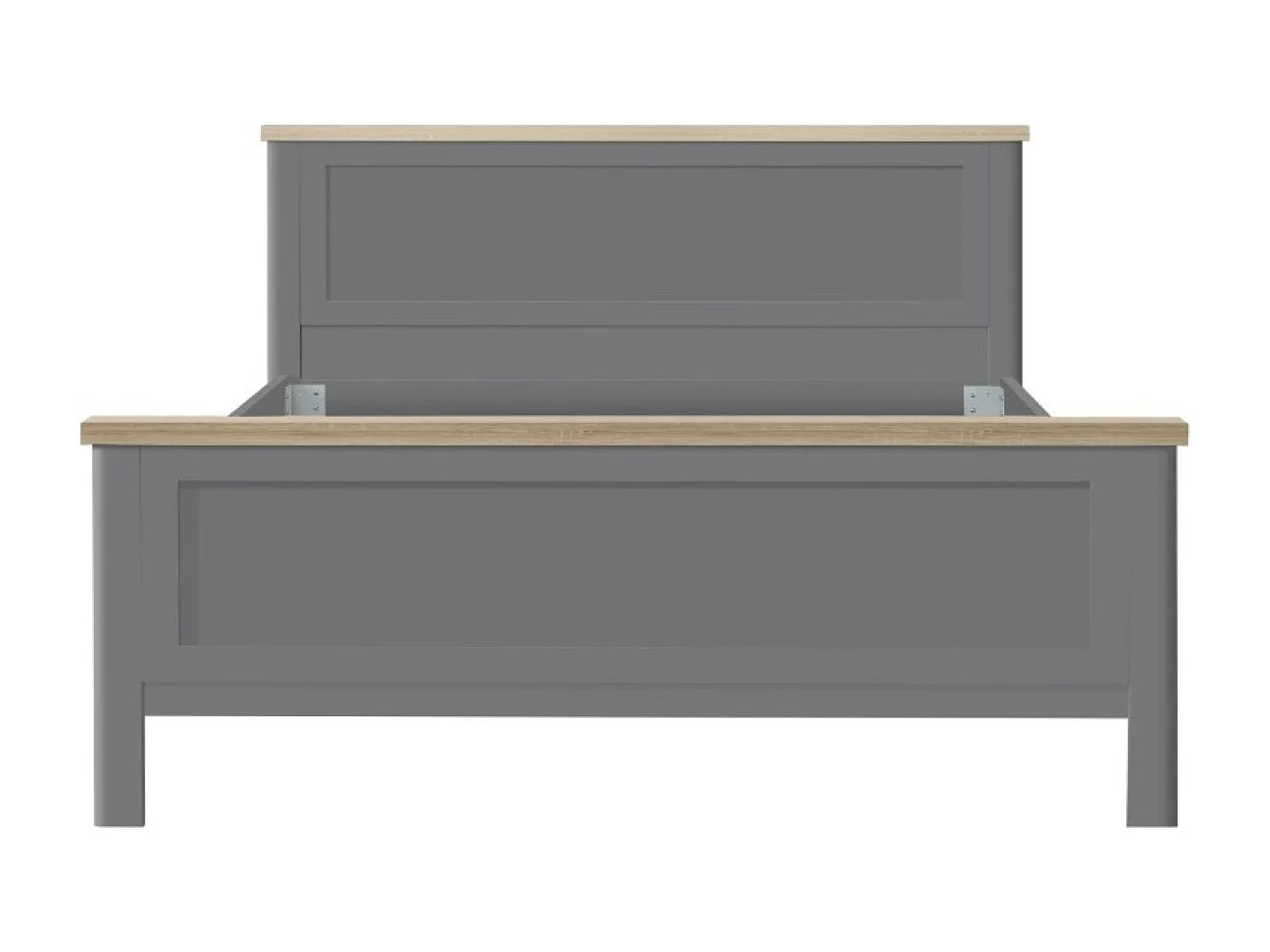 Lit Genoa Lux (140x200)/gris