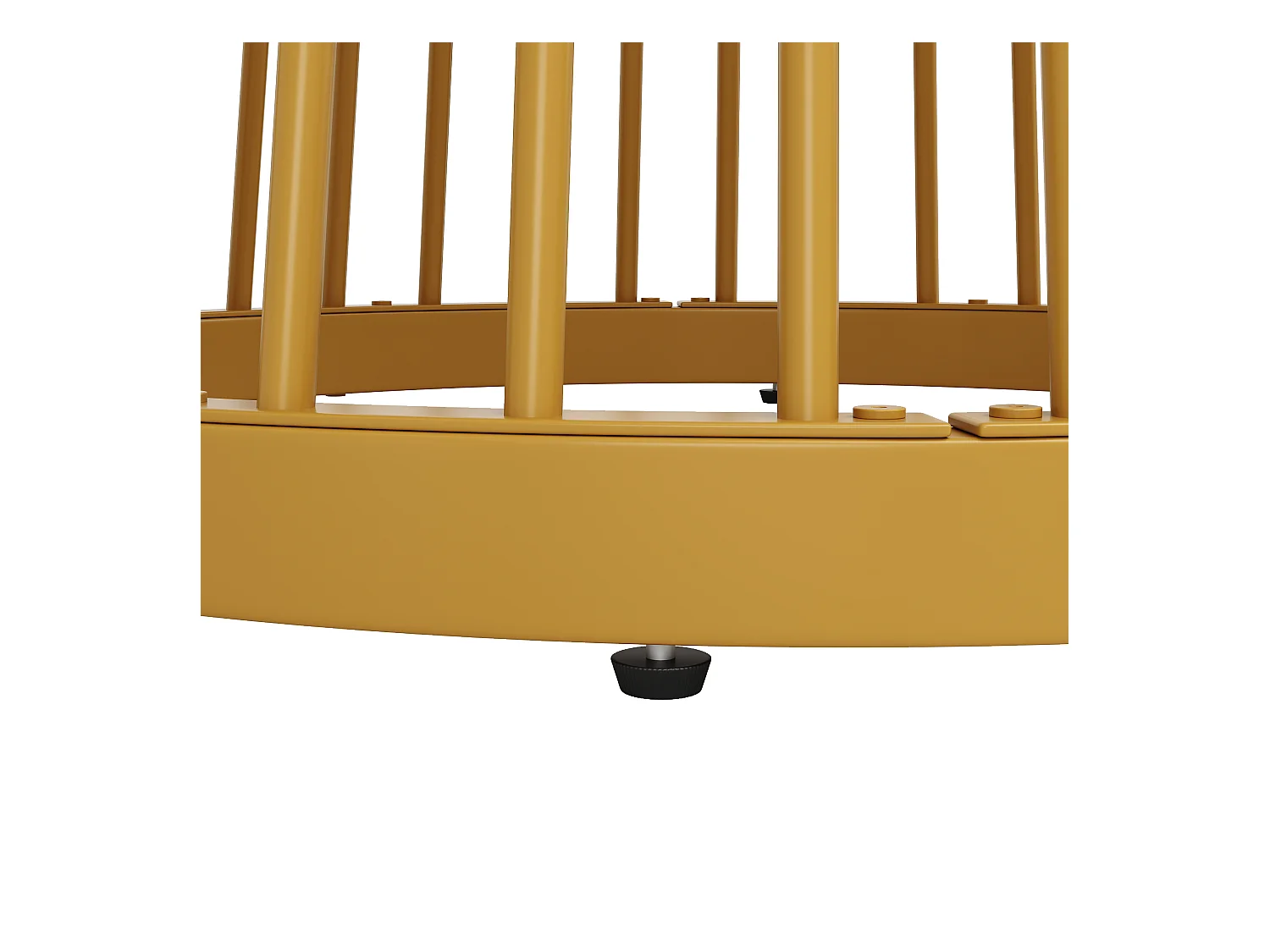 Ronde eettafel - Metalens frame - marmerpatroon - voor 2 tot 4 personen - MDF - Wit & Goud