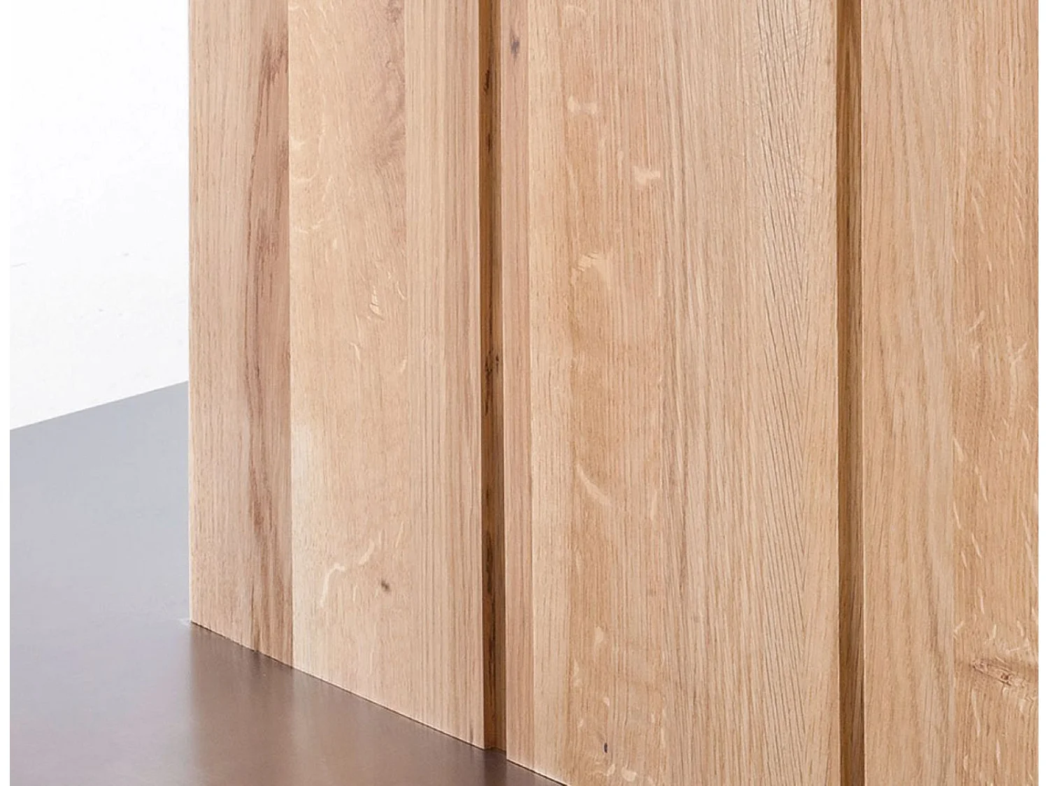 Table à manger en chêne massif huilé avec dessus divisé - L180 x H77 x P90 cm