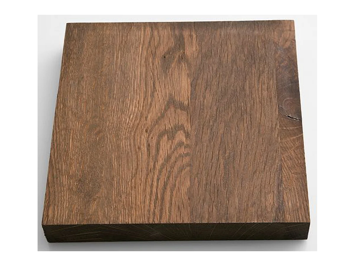 Table à manger rectangulaire en chêne massif patiné laqué mat - L.180 x H.76 x P.90 cm