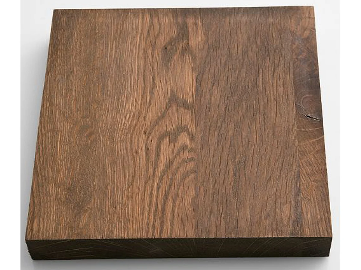 Table à manger rectangulaire en chêne massif patiné laqué mat - L.180 x H.76 x P.90 cm