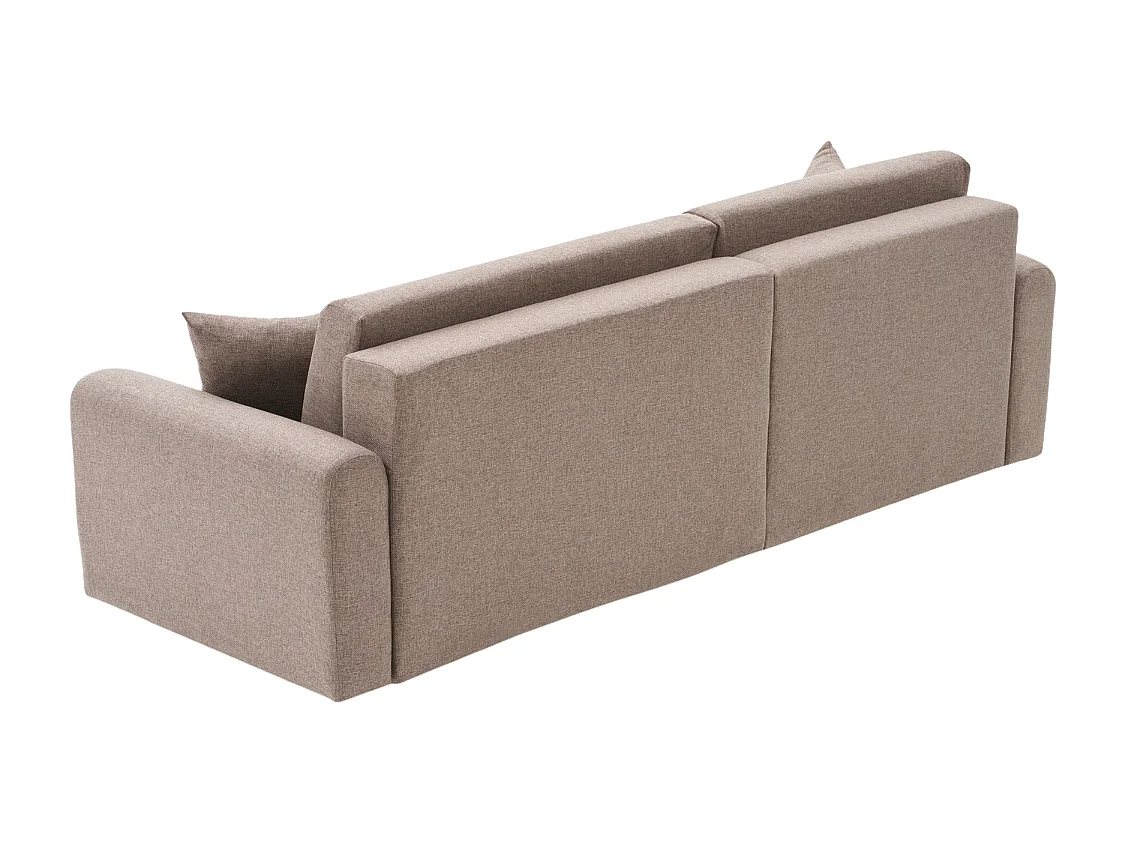 Canapé d'angle convertible méridienne à gauche en tissu L246 cm - MANE