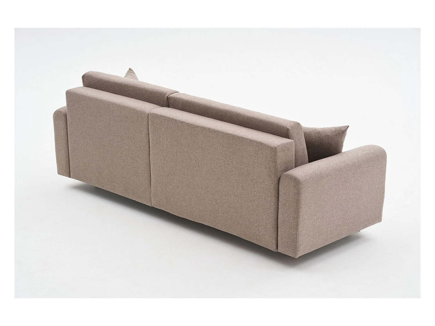 Canapé d'angle convertible méridienne à droite en tissu L246 cm - MANE