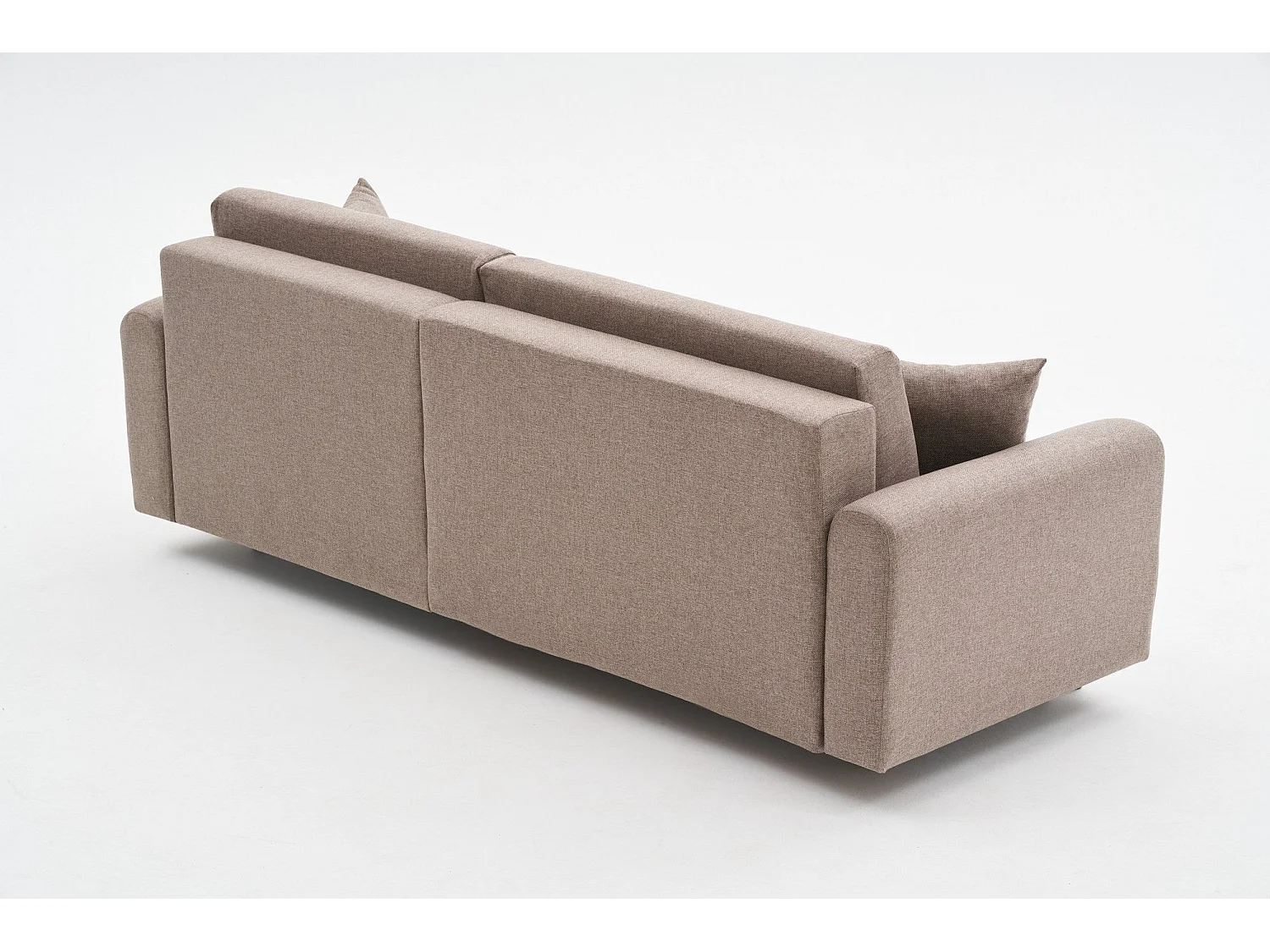 Canapé d'angle convertible méridienne à droite en tissu L246 cm - MANE