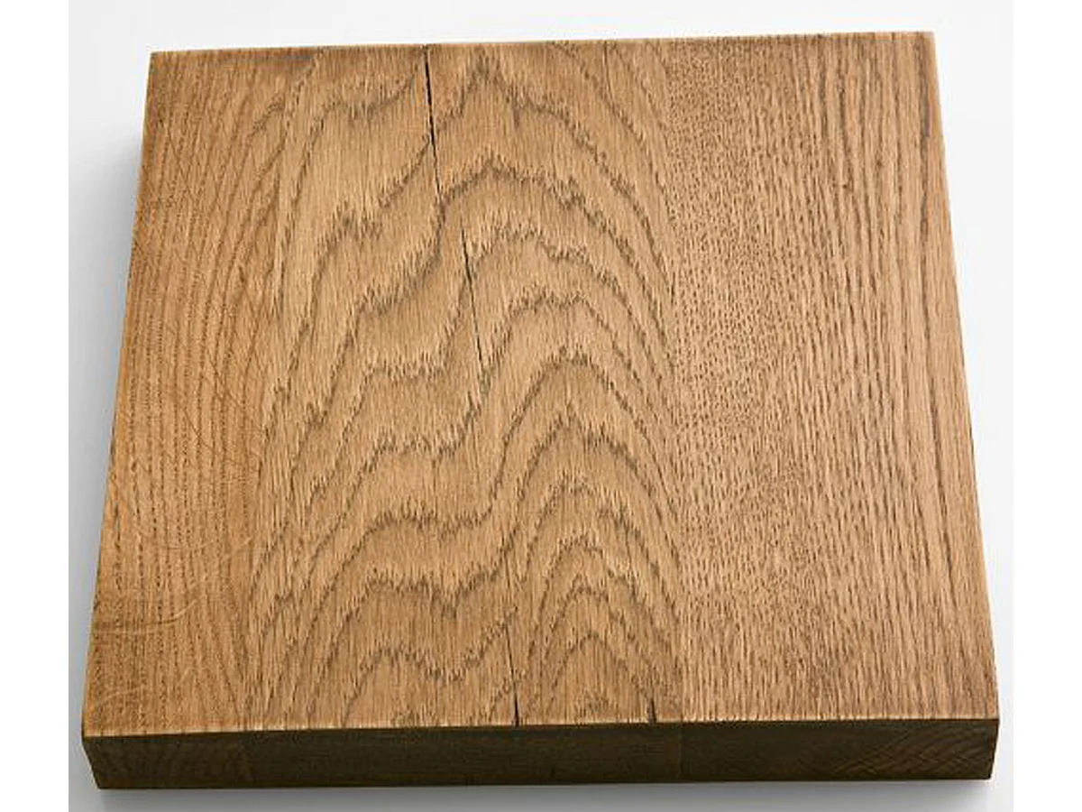 Table à manger en chêne Bassano, laqué mat massif - L.220 x H.76 x P.100 cm