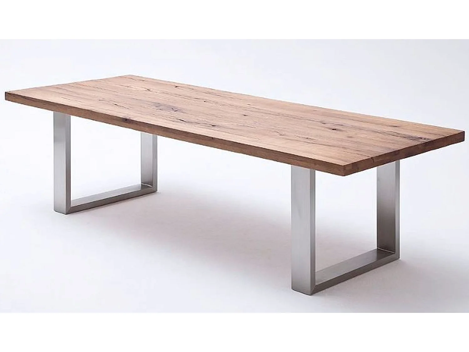 Table à manger en chêne bassano massif - L.200 x H.76 x P.100 cm