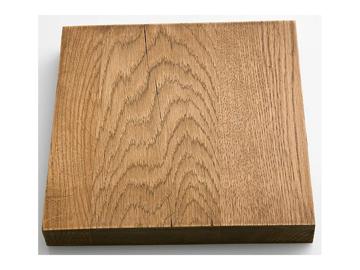 Table à manger en chêne Bassano, laqué mat massif - L.260 x H.76 x P.100 cm