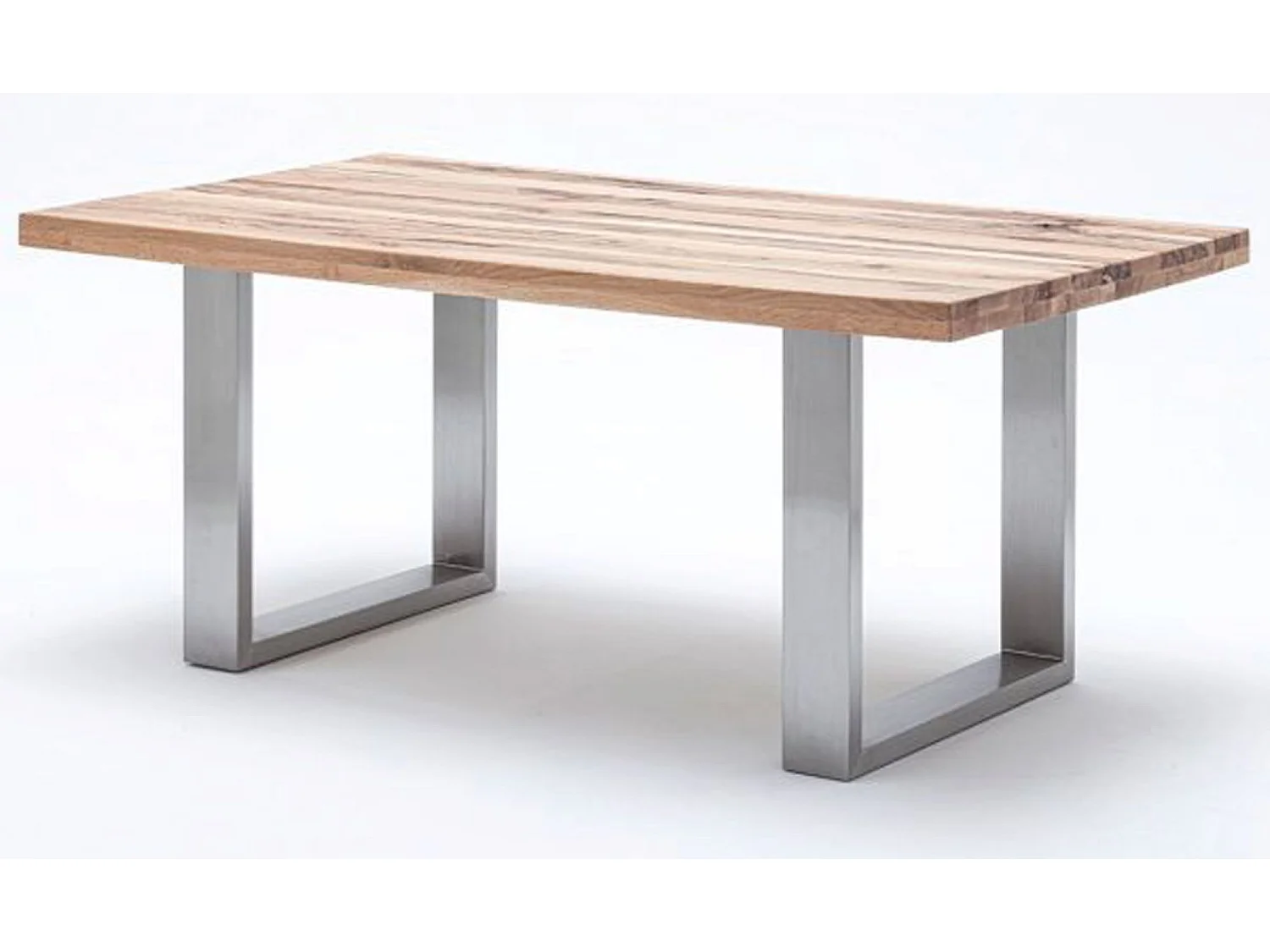 Table à manger en chêne sauvage,laqué mat massif - L.180 x H.76 x P.100 cm