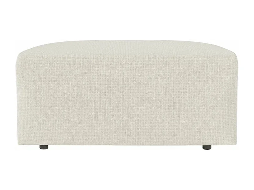 Pouf ROMANE en tissu Easy Clean antitache - Beige