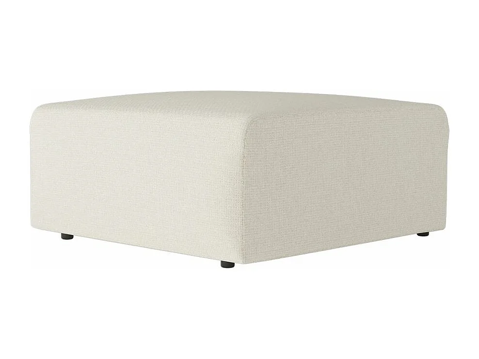 Pouf ROMANE en tissu Easy Clean antitache - Beige
